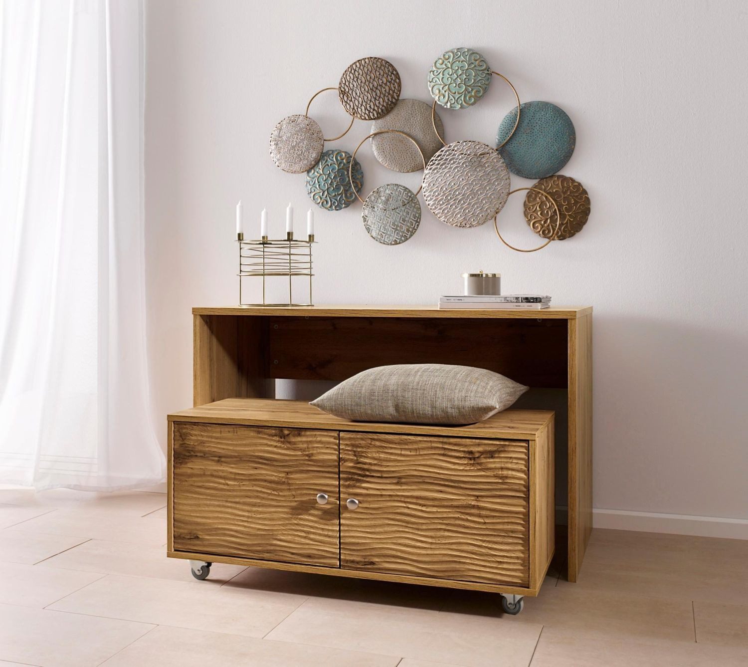 heine home Standkerzenhalter H/Ø ca. 24,5/30 cm (Stück, 1 St), Kerzenständer Kerzenleuchter