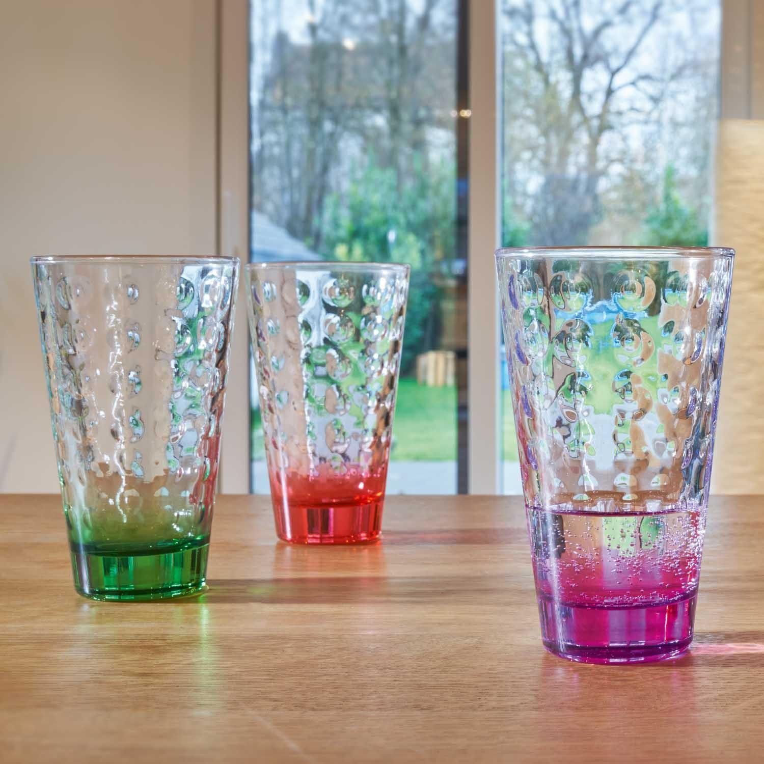 LEONARDO Cocktailglas Leonardo Trinkgläser Optic Bunt Groß (6-teilig) – Bild 2 von 3