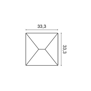 Orac Decor 3D Wandpaneel W106, BxL: 33.3x33.3 cm, 0.11 qm, (Dekorpaneel, 1-tlg., ENVELOP Stuck-Wandpaneel Zierelement Dekorelement) weiß vorgrundiert