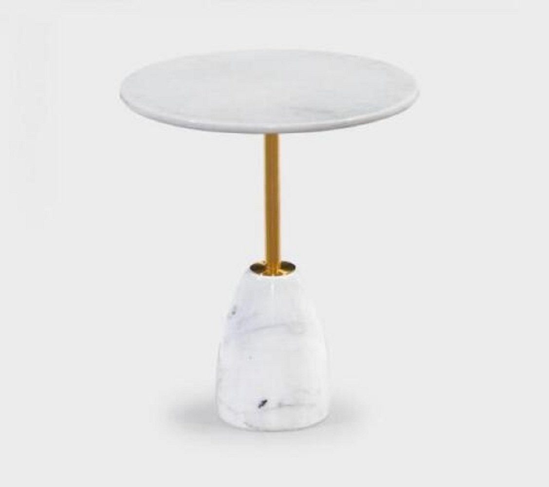 JVmoebel Beistelltisch Couchtisch Luxus Design MarmorTisch Beistell Tische Wohnzimmer Rund (1-St., 1x Beistelltisch), Made in Europa