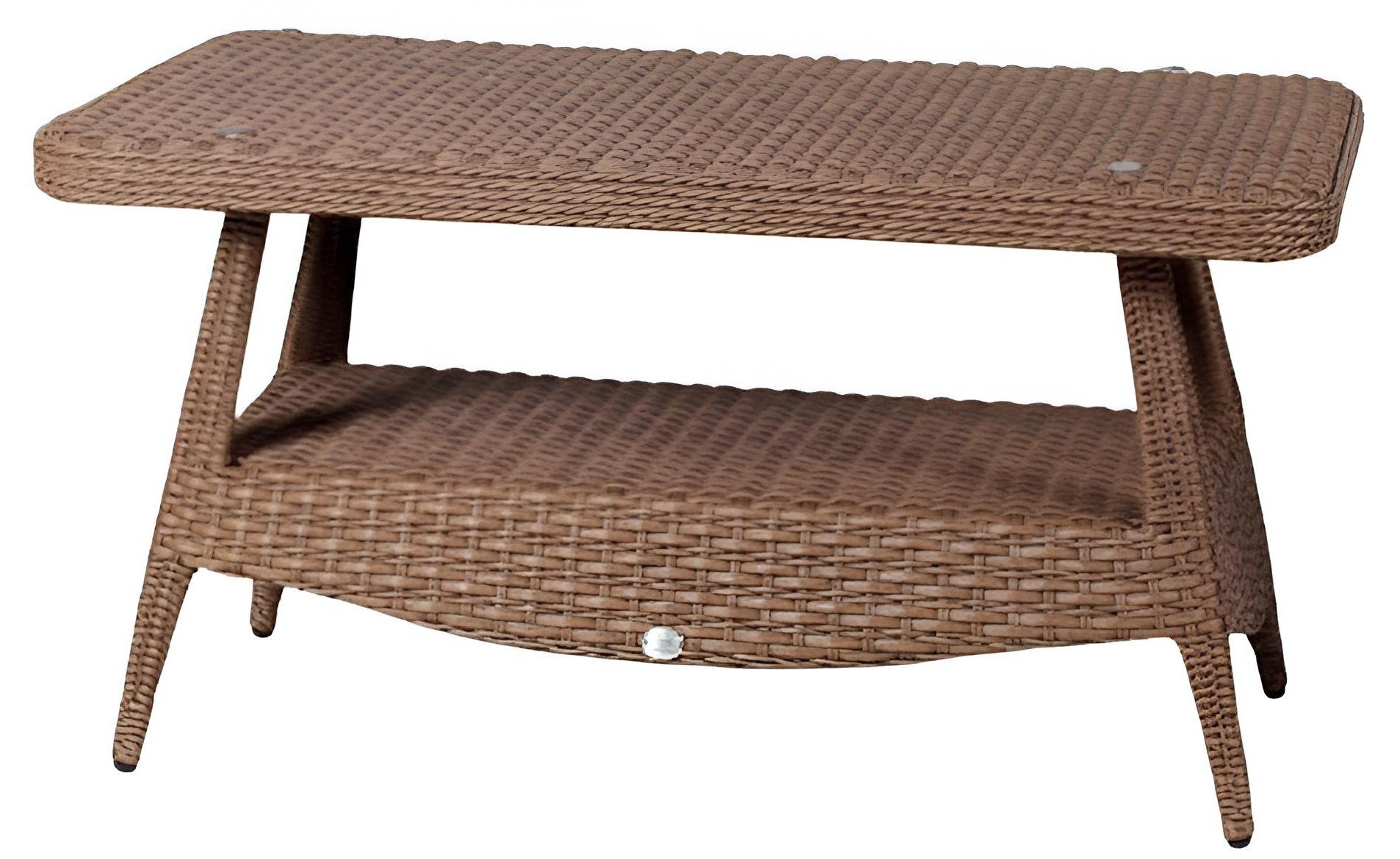Xlmoebel Couchtisch Moderner Rattan Couchtisch für das Wohnzimmer in Braun (Rattan Couchtisch), Made in Europa