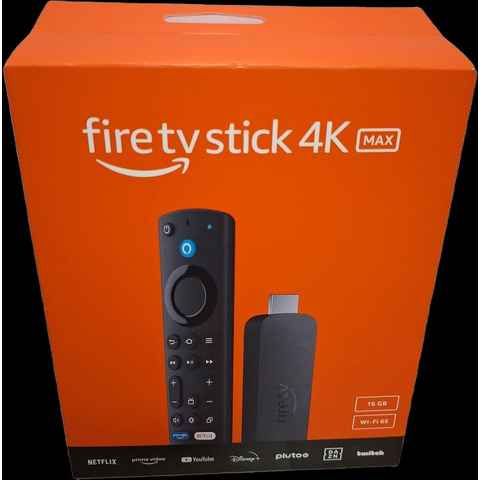 Amazon Streaming-Stick Fire TV Stick 4K MAX 2. Generation, (Set), Wi-Fi 6E Unterstützung, Alexa-Sprachfernbedienung, Prime Video, Netflix