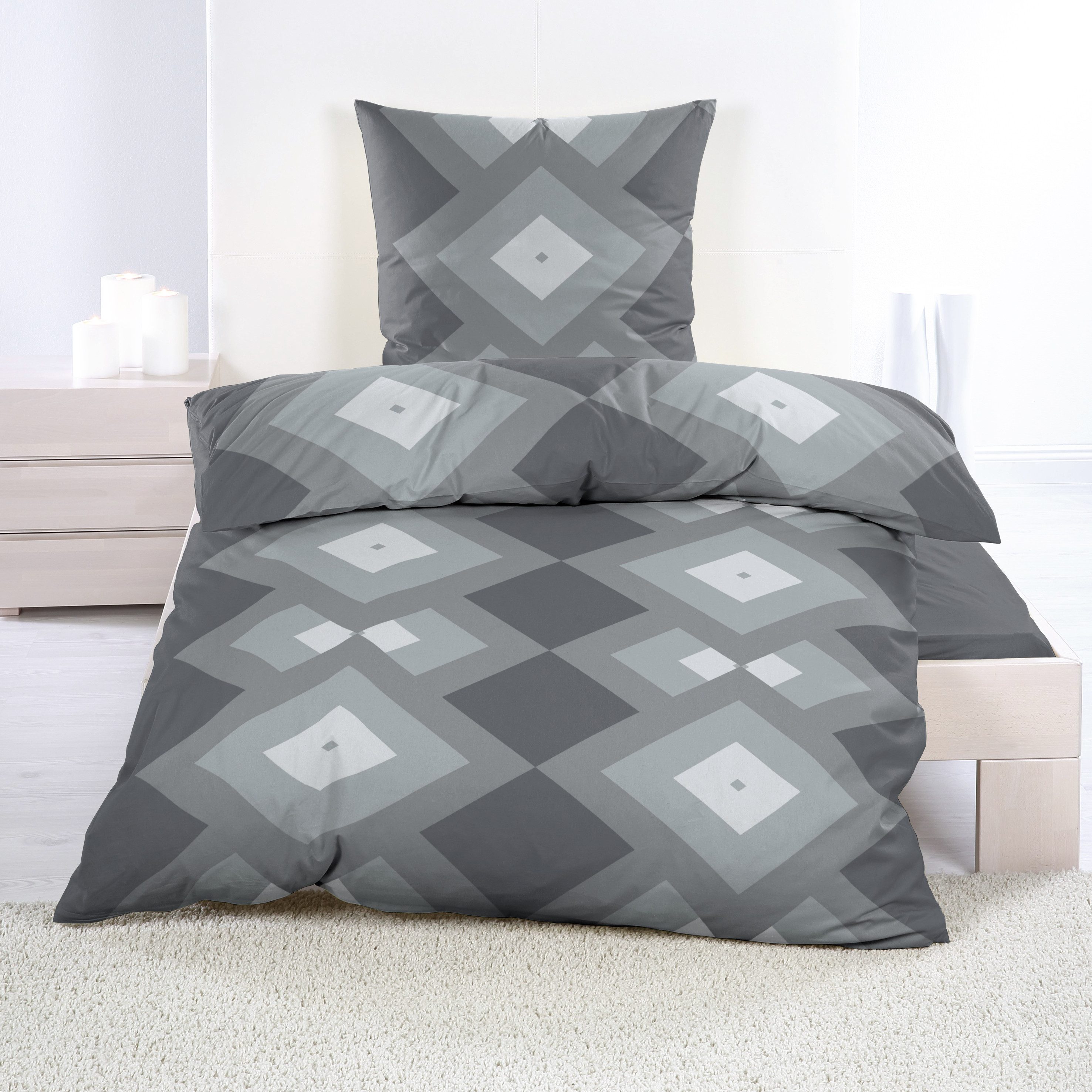 Casa Colori Bettwäsche Biber 135x200cm, 100% günstig online kaufen