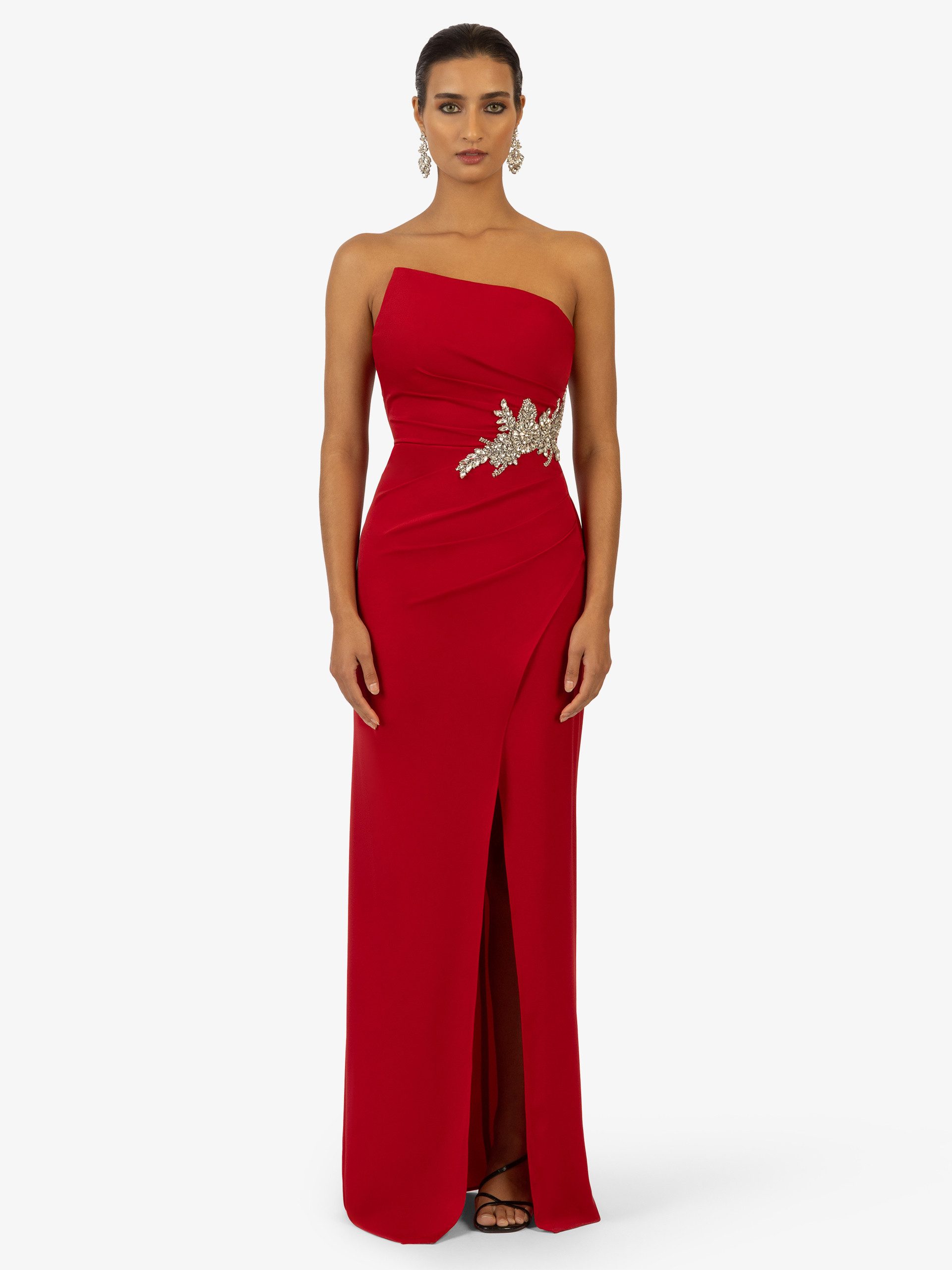 Kraimod Abendkleid mit Schnürrücken und Schlitz günstig online kaufen