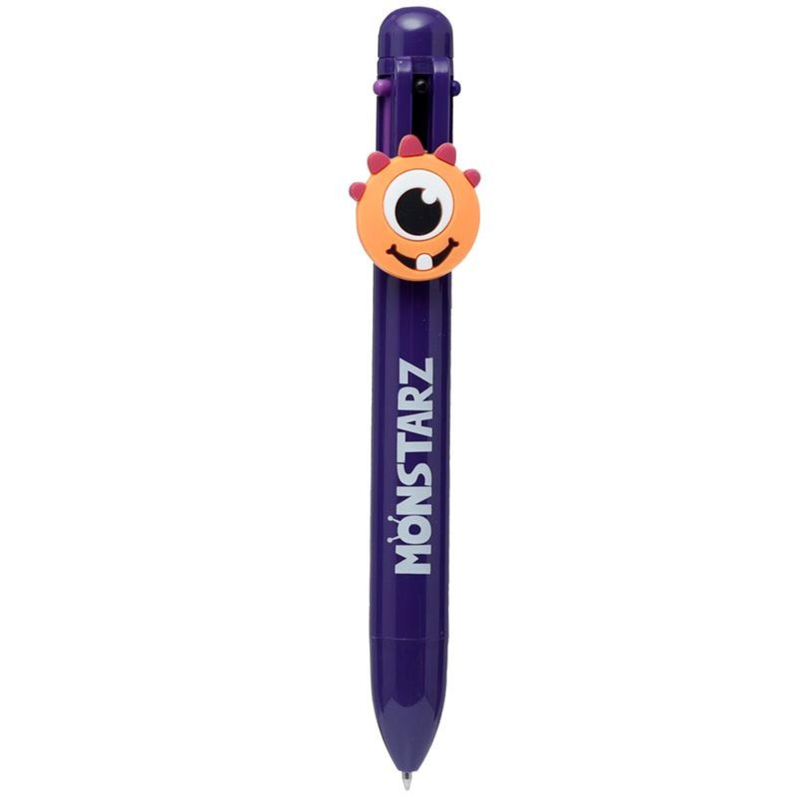 (6 mit S Monstarz Monster Mehrfarbiger Charm Farben) (pro Puckator Kugelschreiber Topper Stift