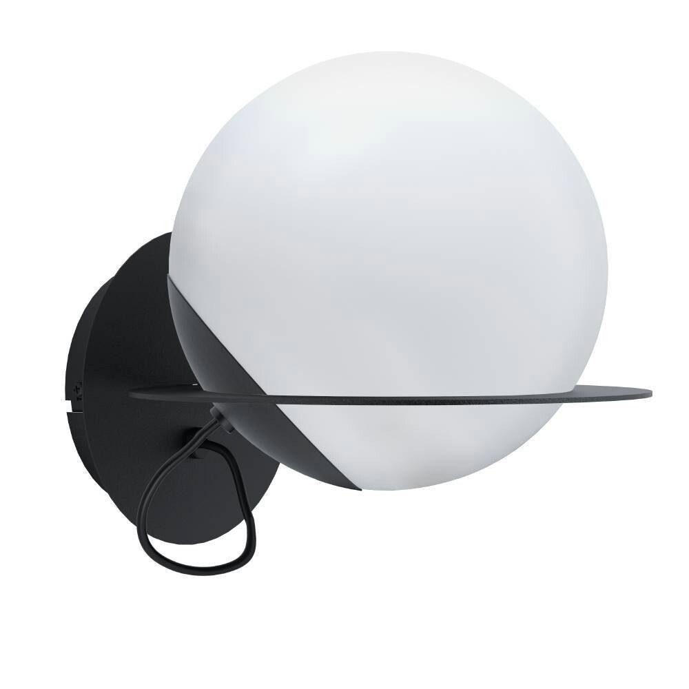 EGLO Wandleuchte "SABALETE" Stahl, weiß, 40W, E27, weiss, IP20, G, L215mm