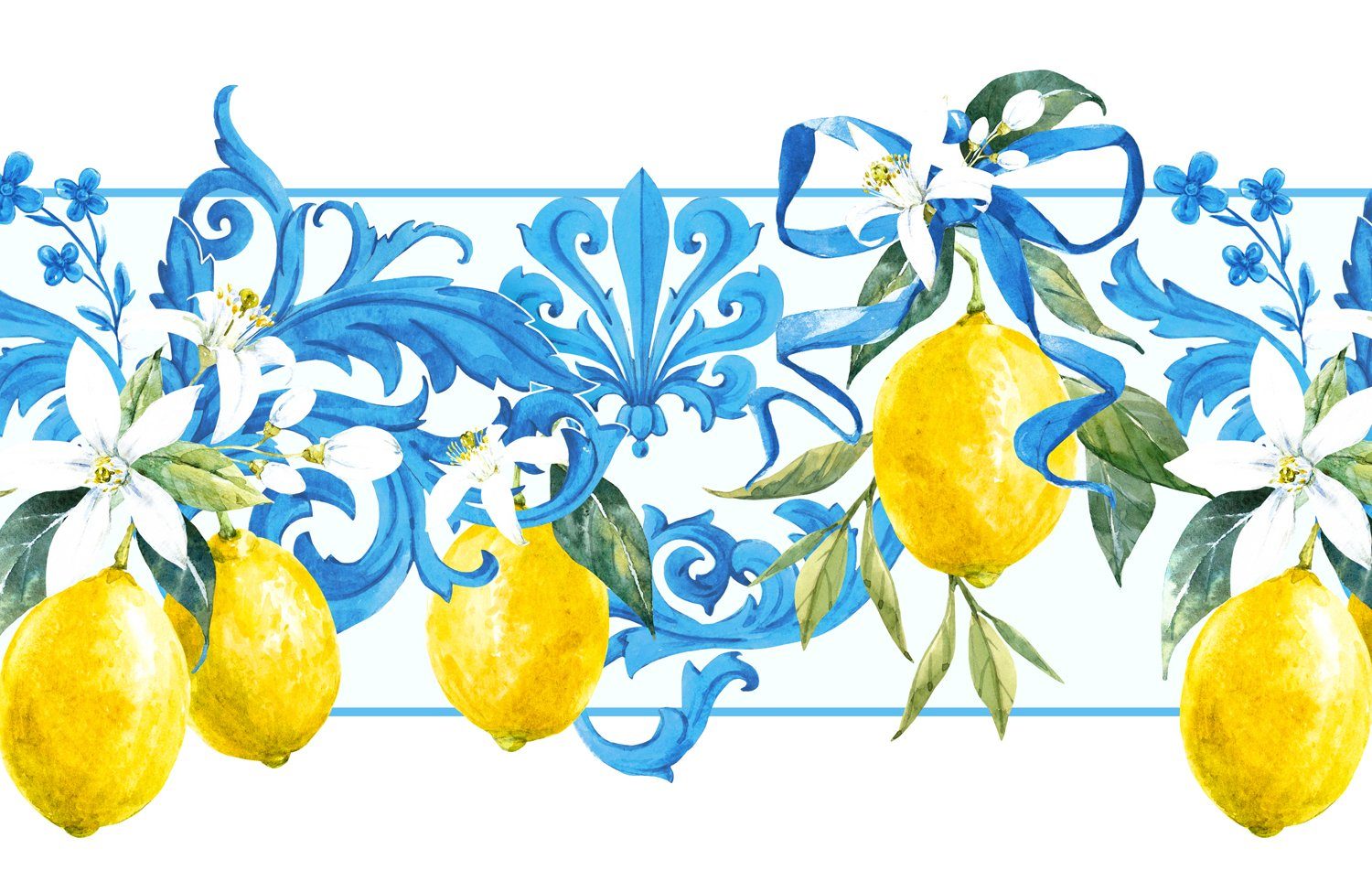 Lemons, queence Acrylglas, Italian (1 Herd-Abdeckplatte tlg)