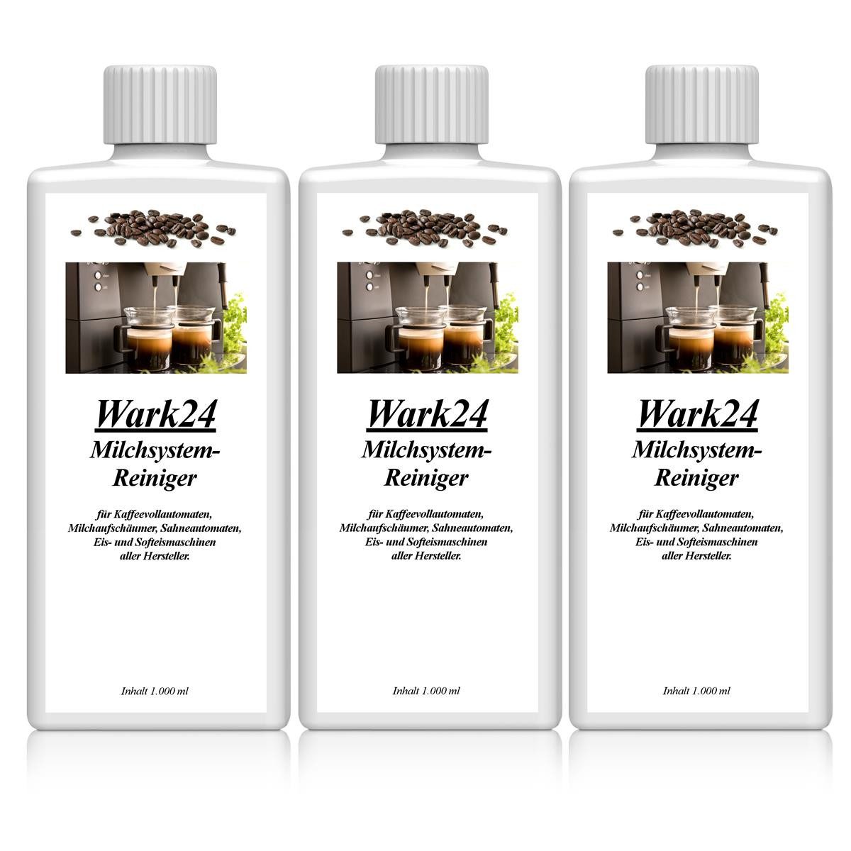 Wark24 Wark24 Milchsystemreiniger 1L für Kaffeevollautomaten uvm. (3er Pack) Milchsystem-Reiniger