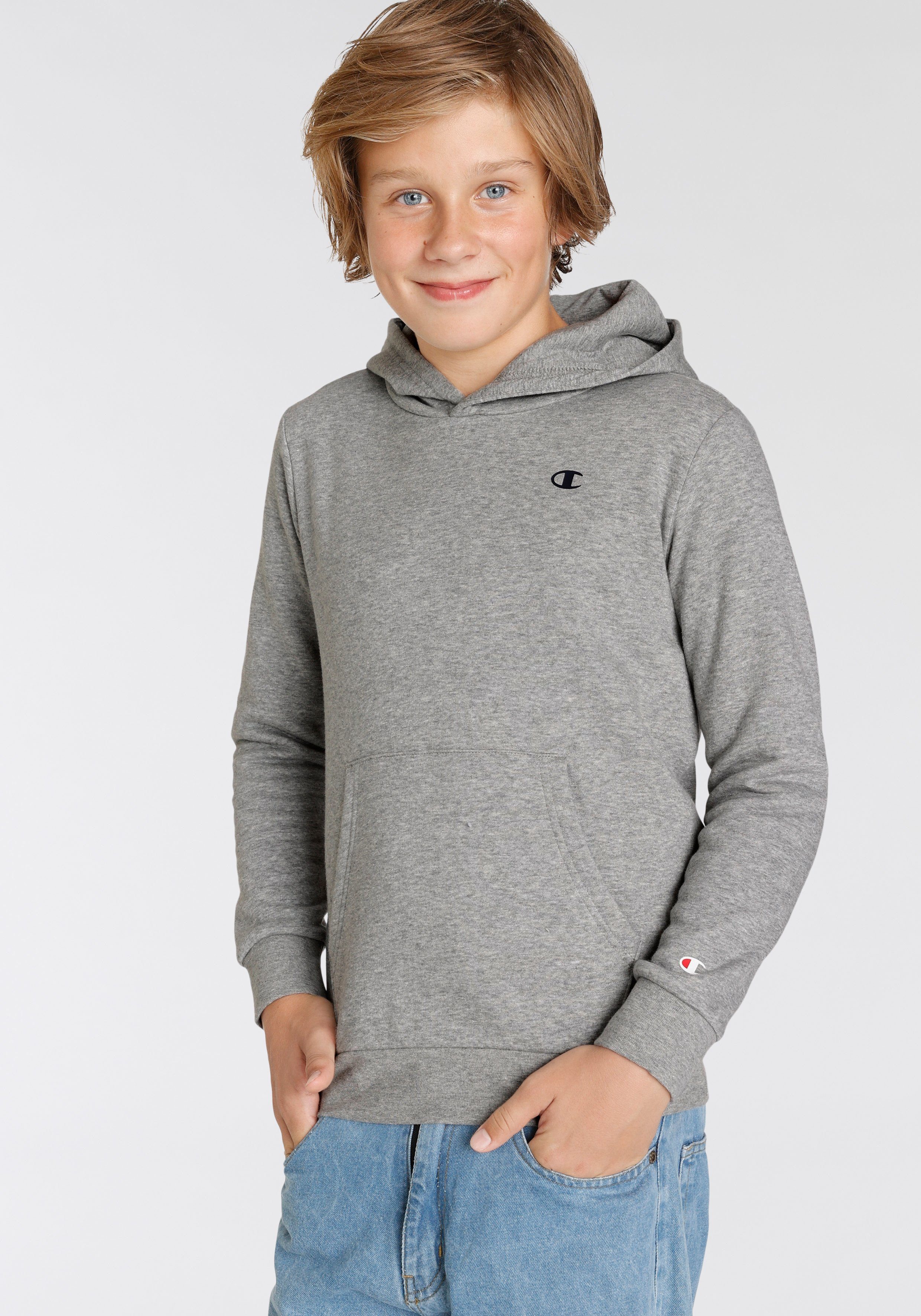 Champion Sweatshirt Basic Hooded für grau Kinder - Sweatshirt