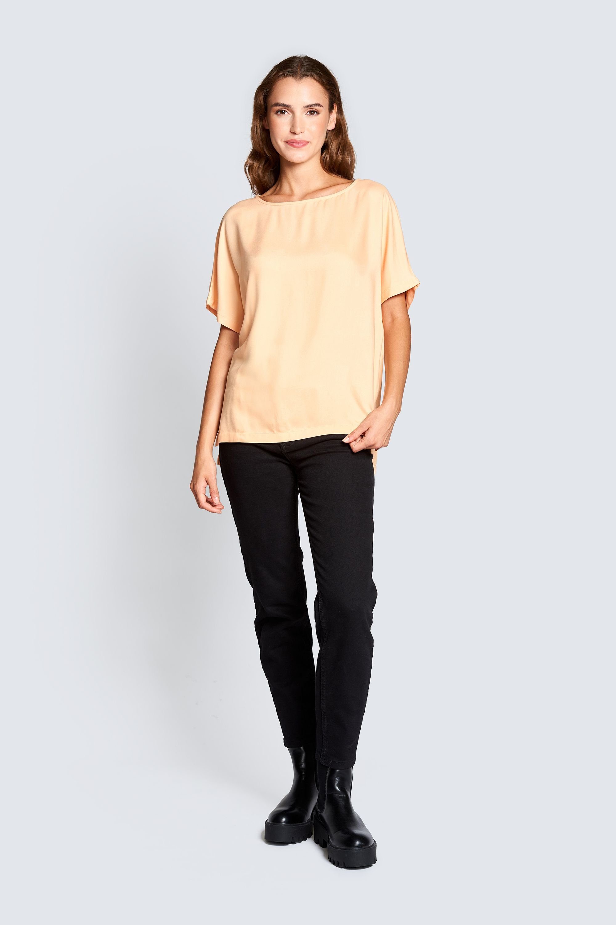 Zhrill LENTI (0-tlg) Apricot T-Shirt Longshirt