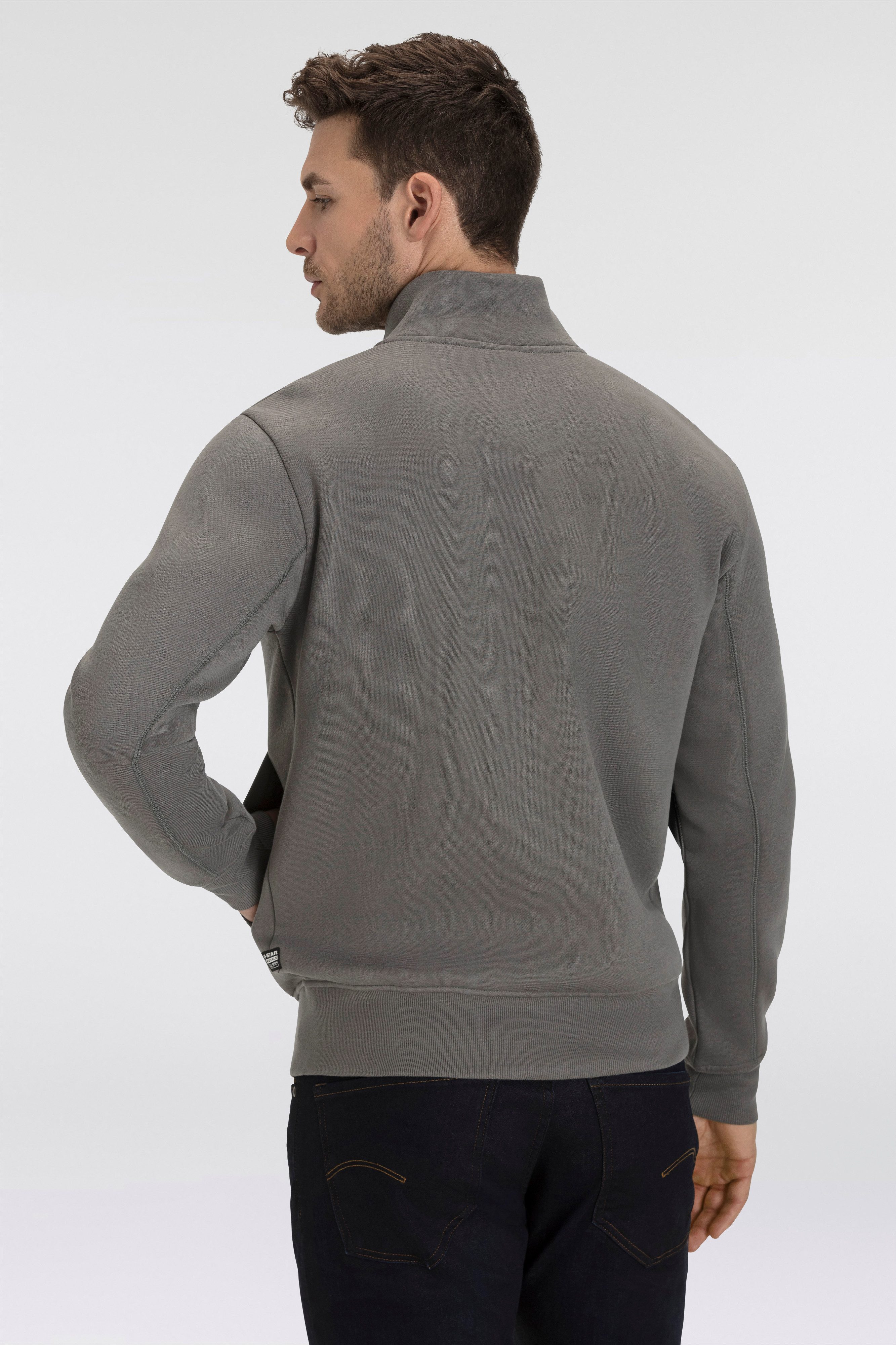 G-STAR Sweatjacke mit Logostickerei auf der günstig online kaufen