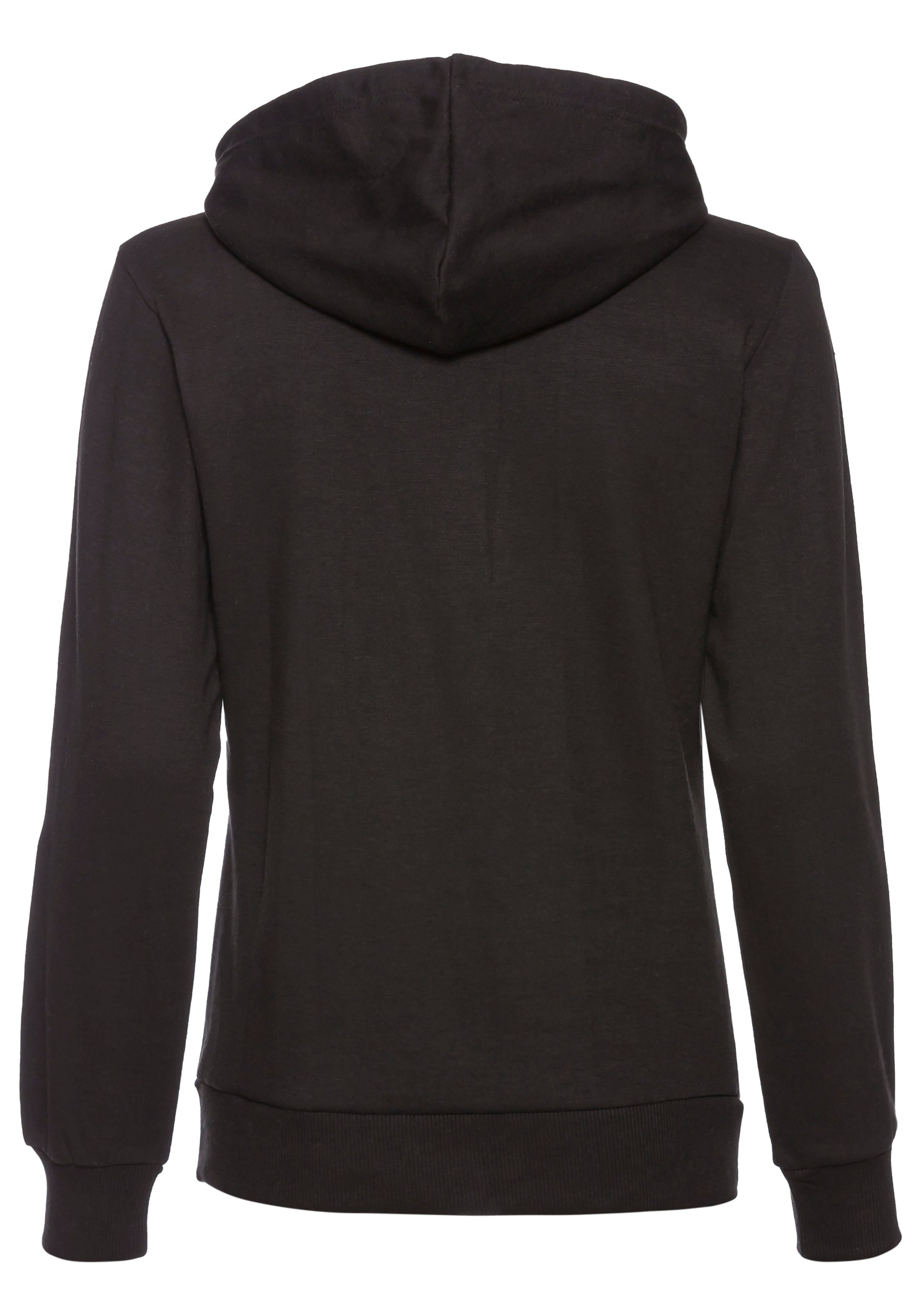 Vivance Hoodie mit seitlicher Loungewear Stickerei, Loungshirt