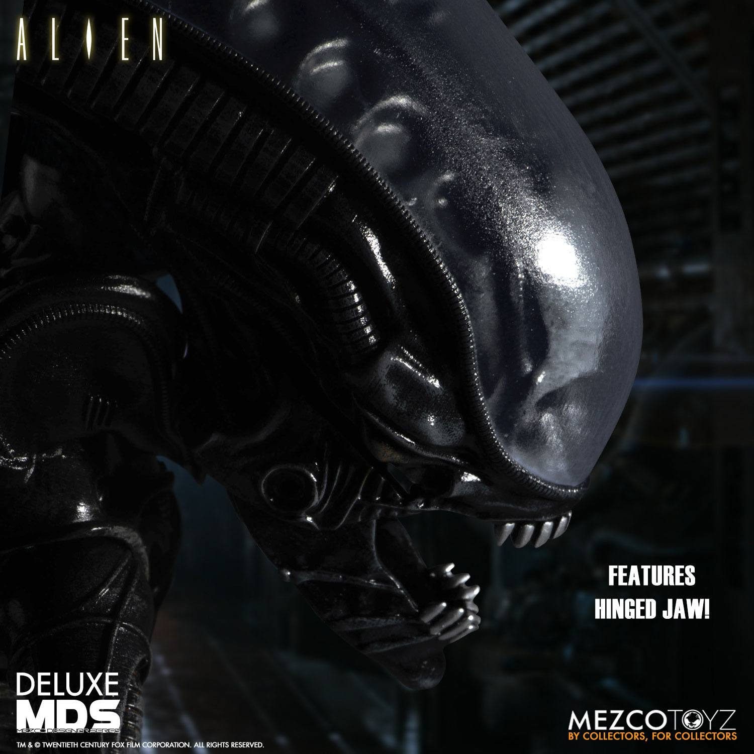 Mezco Toys Actionfigur Alien MDS Deluxe Actionfigur Xenomorph 18 cm, (1-tlg), detailreiche Actionfigur