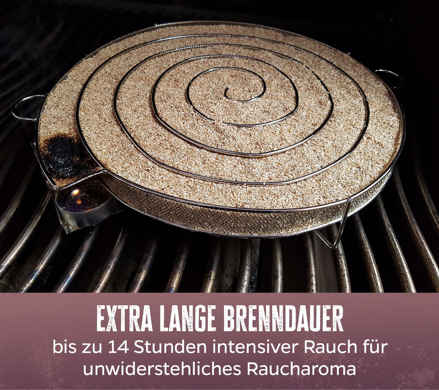 Grillfürst Räucherbox Grillfürst Räucherschnecke / Kaltrauchgenerator XXL 31cm