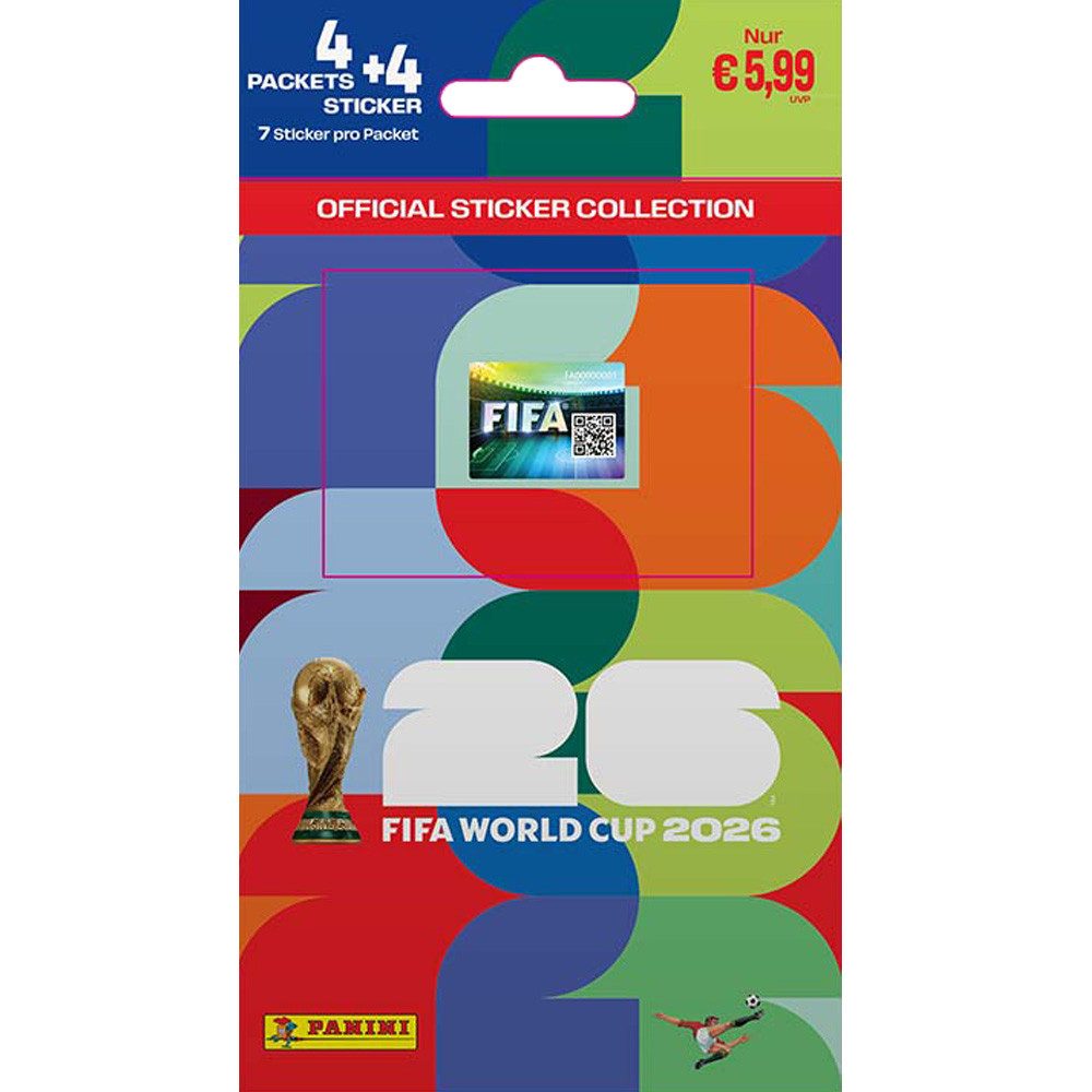 Panini Sammelkarte World Cup 2026 Sticker - 1 Mini Multipack+ exklusive collect-it Hüllen – Bild 2 von 5