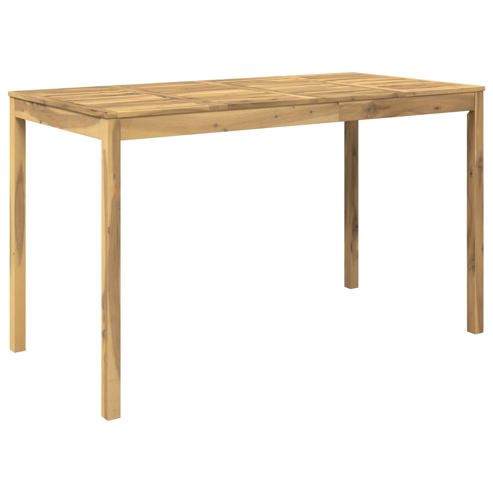vidaXL Gartentisch Gartenbar-Tisch Weiß 180 x 88,5 x 105 cm Massivholz (1-St)
