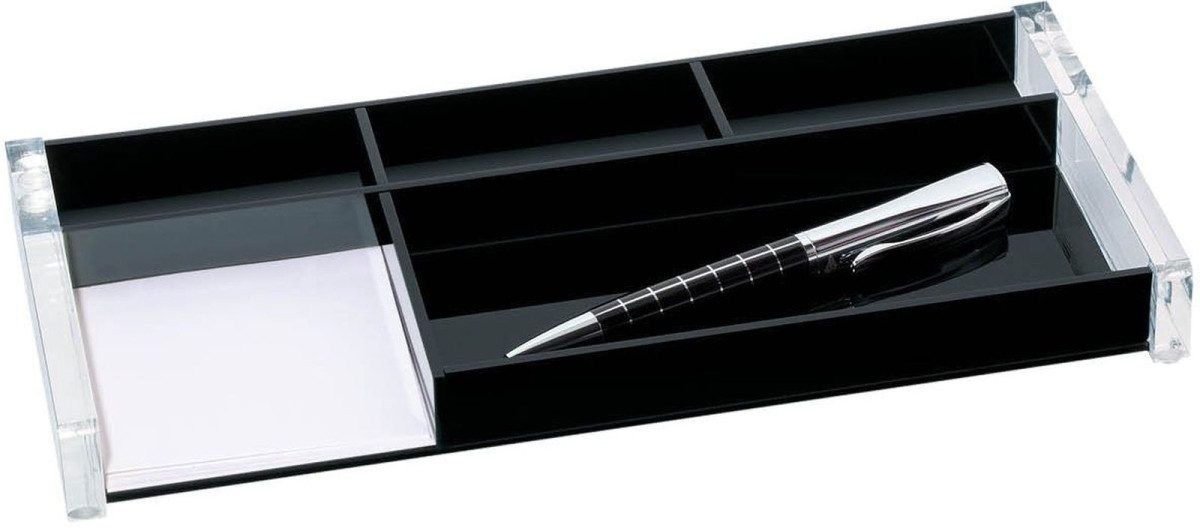 WEDO Tischaufsatz Stiftschale Exclusiv Acryl glasklar schwarz