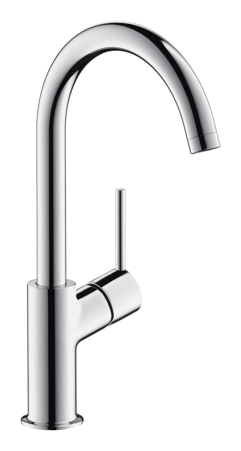 hansgrohe Waschtischarmatur Talis 210 Einhebel mit Push-Open Ablaufgarnitur mit Schwenkauslauf Chrom