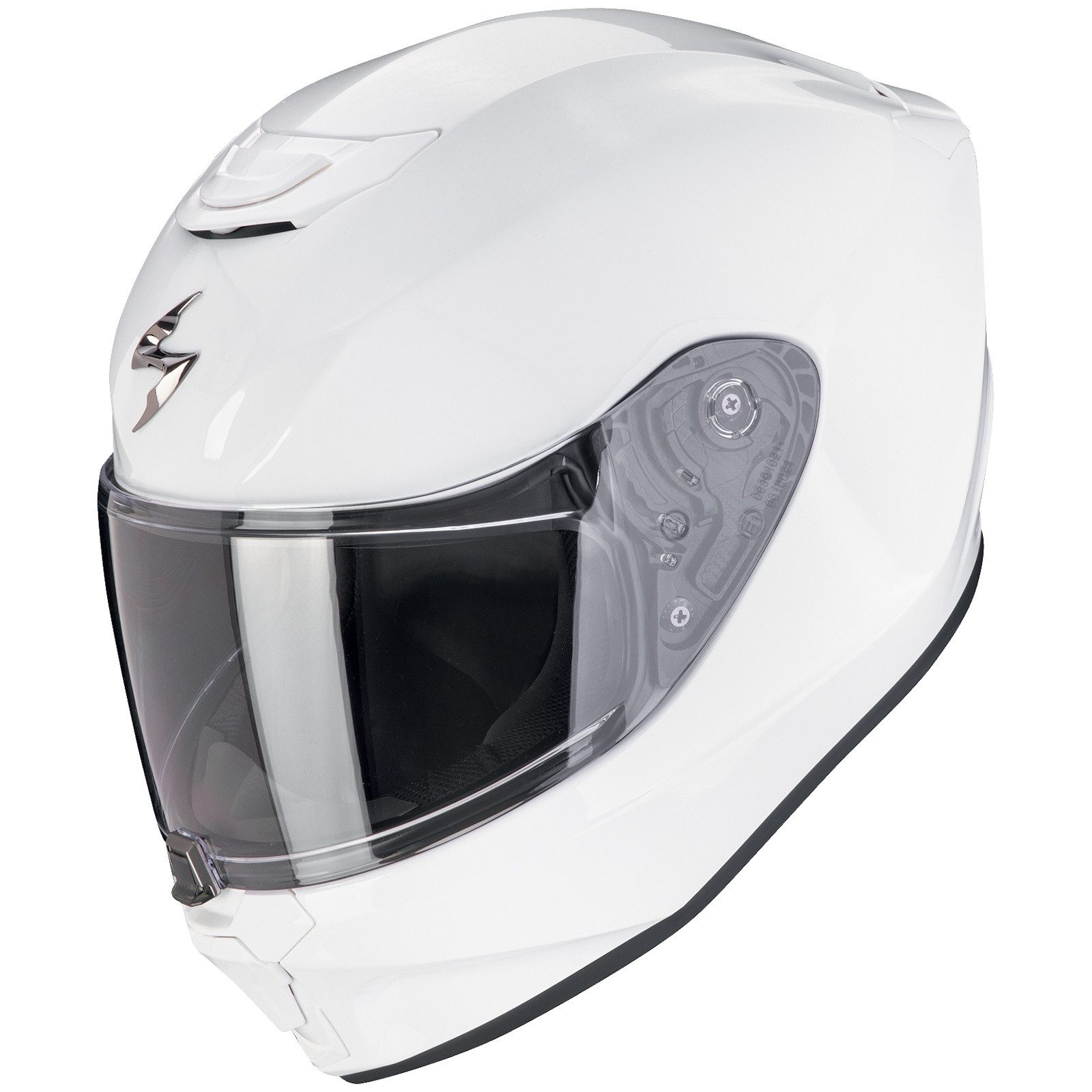 Scorpion Exo Motorradhelm Scorpion Exo-JNR Air Solid Integralhelm Weiss M (1er Set), motorradhelm kinder