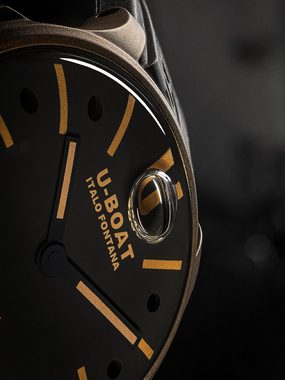 U-Boat Sportuhr U-Boat 9549 Darkmoon Brown Vintage Herrenuhr 40mm