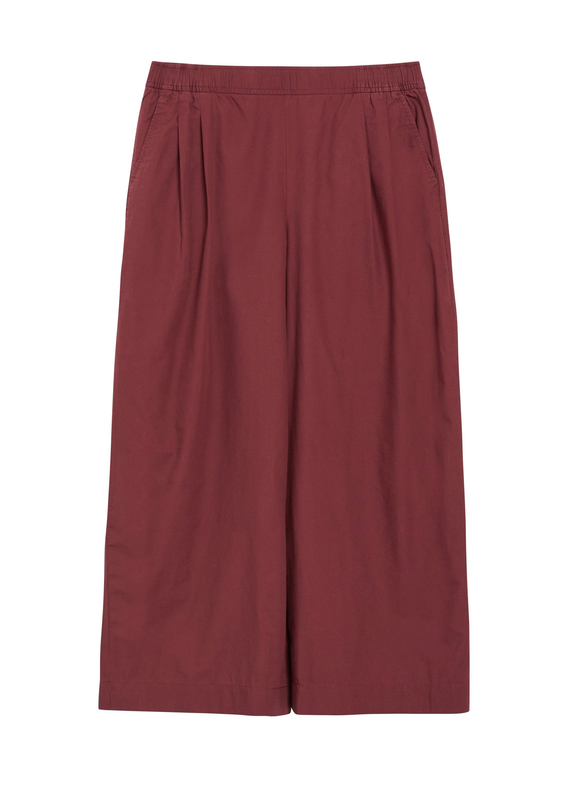 s.Oliver Culotte Hose Leichte Culotte aus Popeline mit Falten