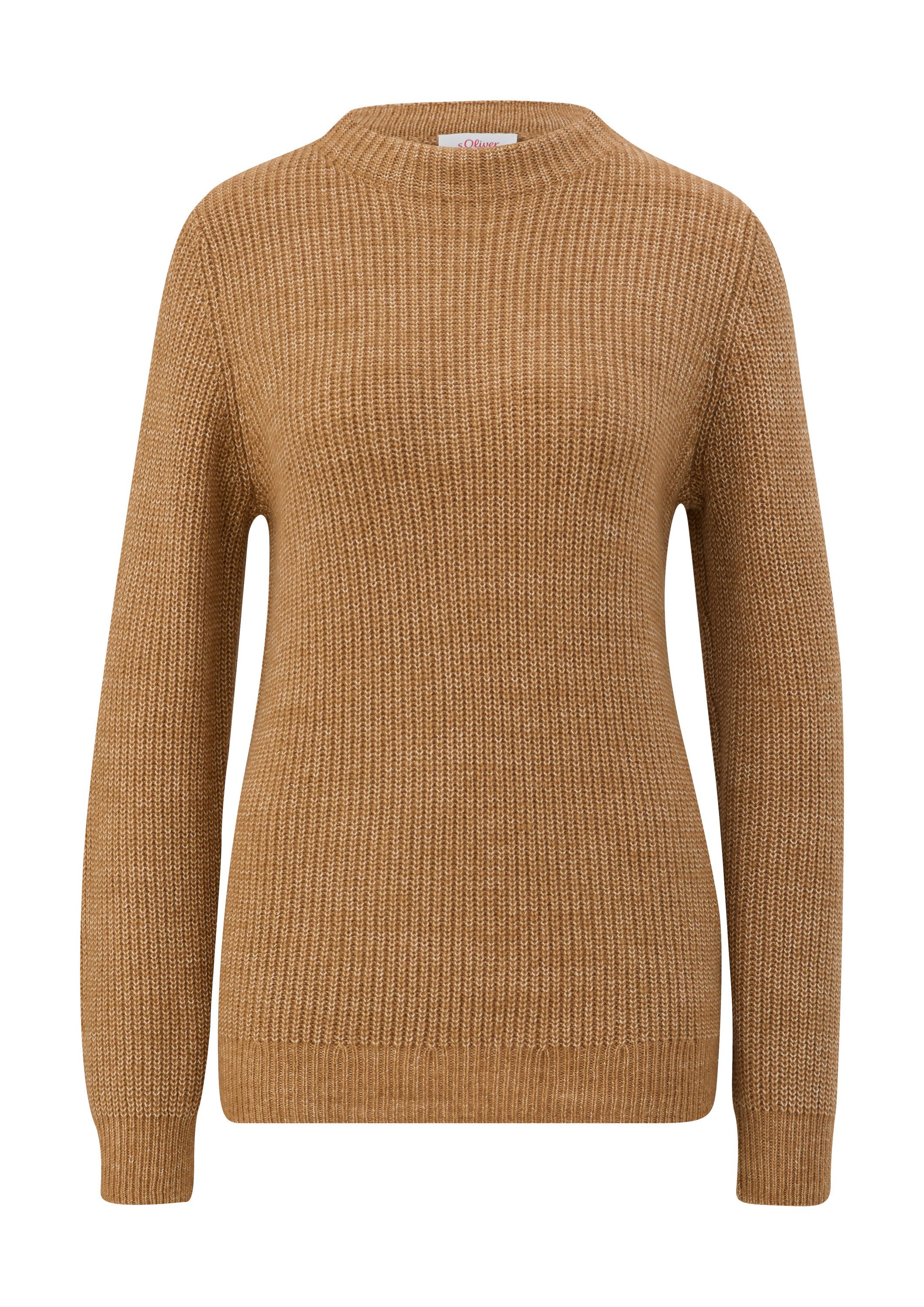 s.Oliver Longpullover Strickpullover Strickpullover aus Wollmix günstig online kaufen