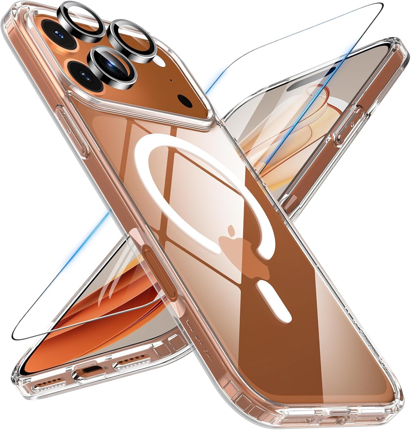 MSM Handyhülle 3in1 Schutzglas für iPhone 17 Pro / Pro Max Panzerfolie MagSafe Hülle