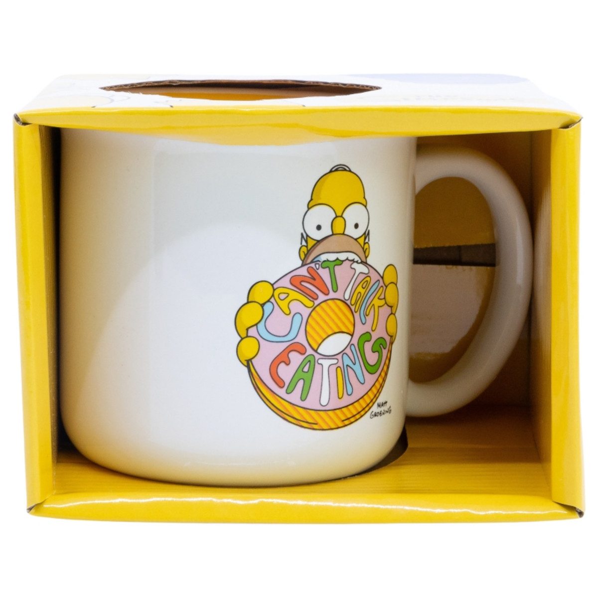 The Simpsons Tasse Homer Gesicht Keramik Frühstückstasse 400 ml in Geschenkbox, Keramik