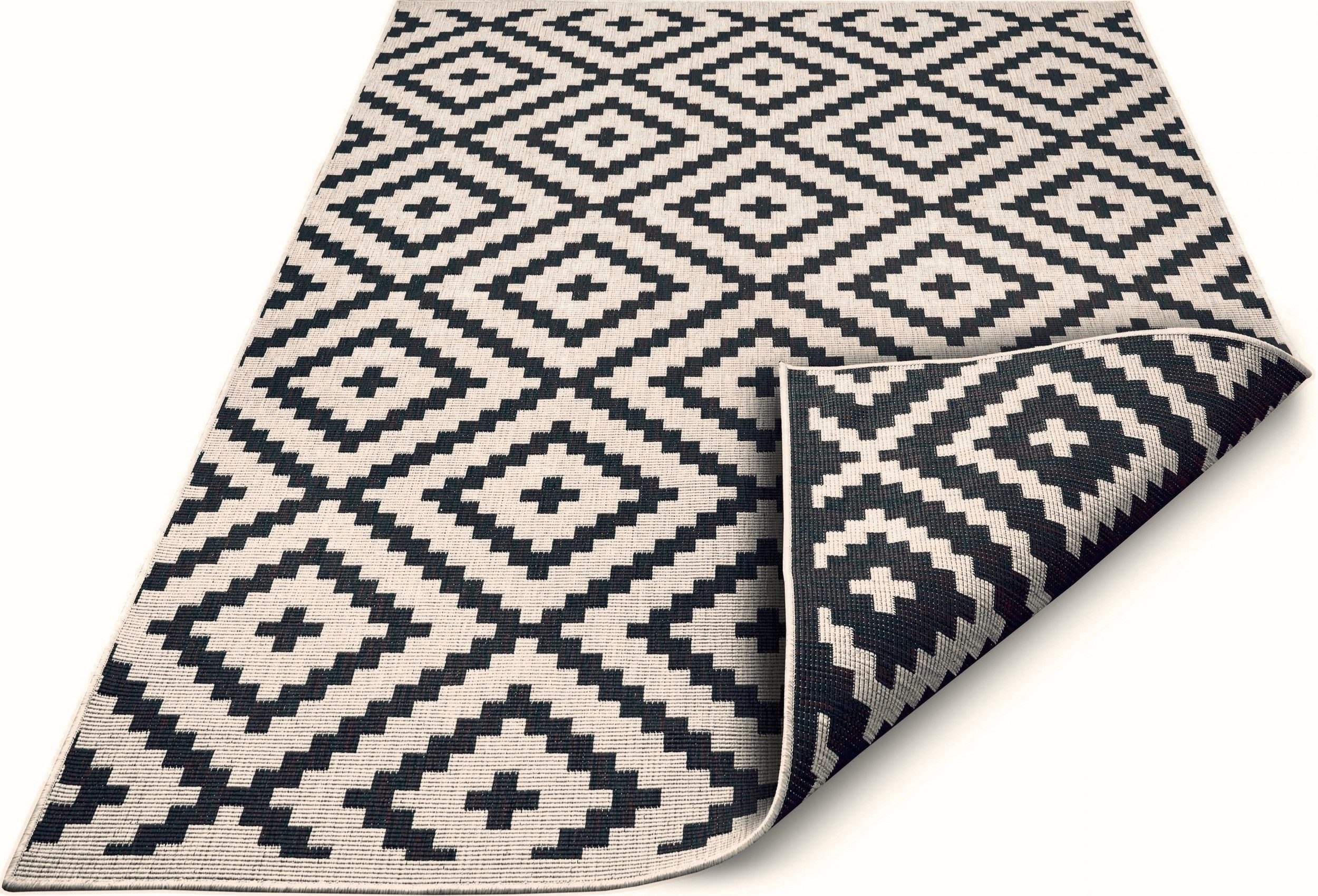OTTO home Teppich Ronda Wendeteppich, rechteckig, Höhe: 5 mm, Sisal-Optik, Flachgewebe, In- und Outdoor, geometrisches Boho Design – Bild 4 von 5
