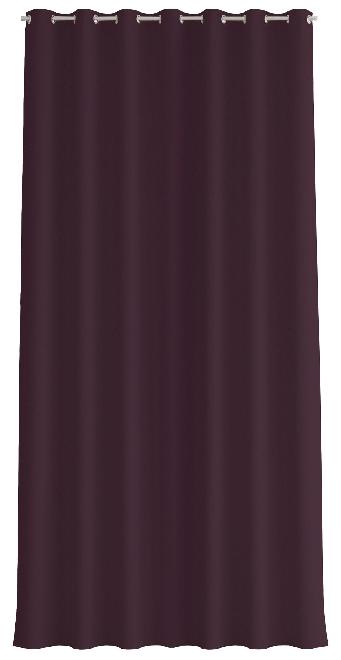 Bilderdepot24 Outdoorvorhang Wetterfest Gardinen Modern Einfarbig Aubergine (1 St), Ösen, blickdicht, Outdoor-geeigneter Vorhangstoff 370 g/m², Outdoor Vorhang Balkon Terrasse Verdunkelungs Vorhänge Sonnenschutz