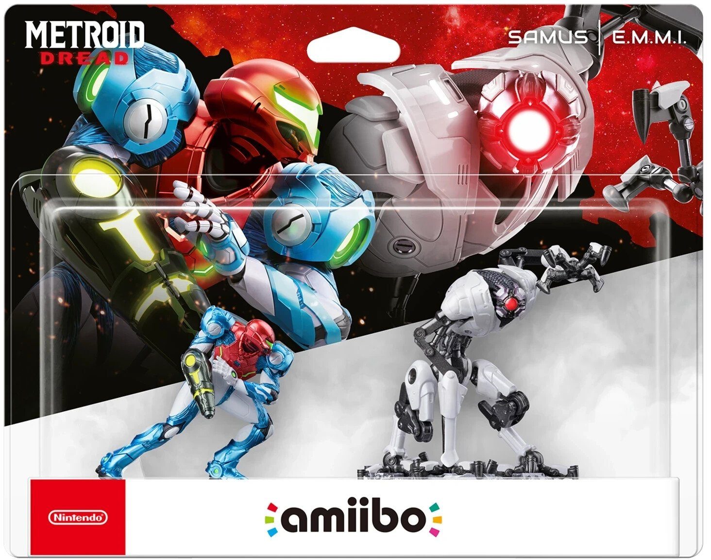 Nintendo Sammelfigur amiibo Samus & E.M.M.I. Doppelpack Metroid Dread Collection Switch (amiibo Figur, 2 St., digitale Inhalte), NFC Funktion