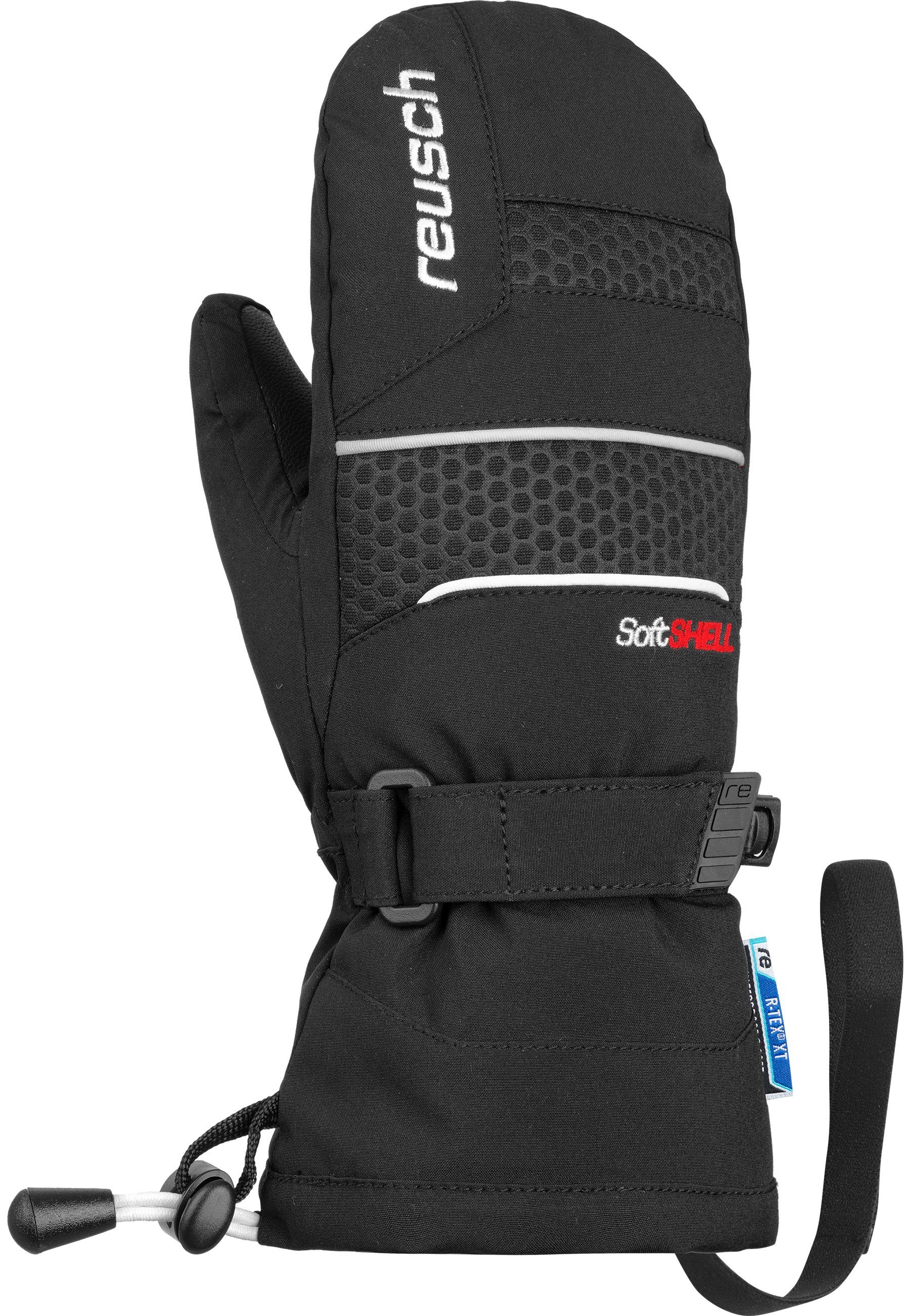 Fäustlinge XT Junior Connor schlichtem schwarz-weiß Reusch in Design R-TEX Mitten