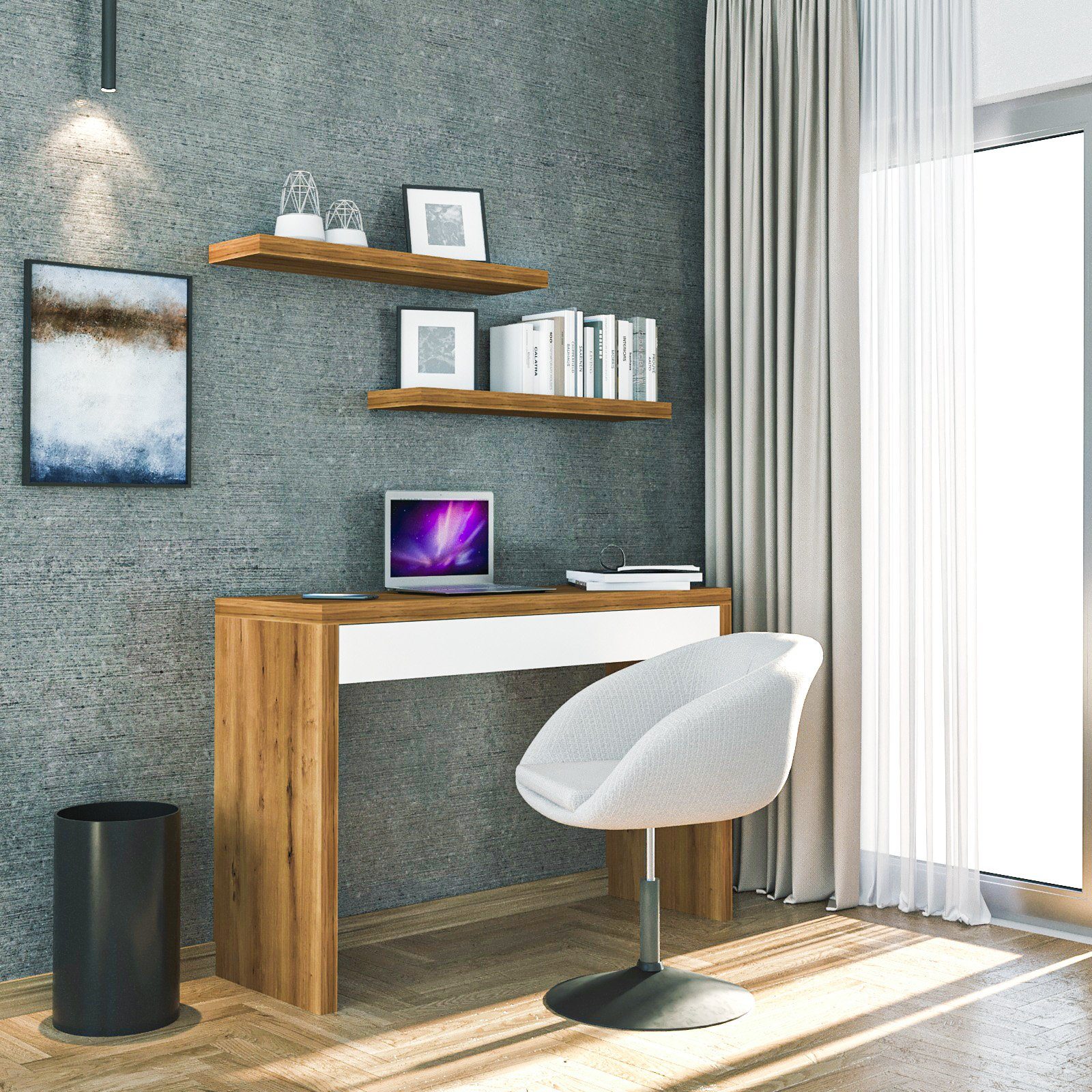 SVITA Schminktisch ANGULAR (1-St., 1 Schreibtisch), Mit Schublade