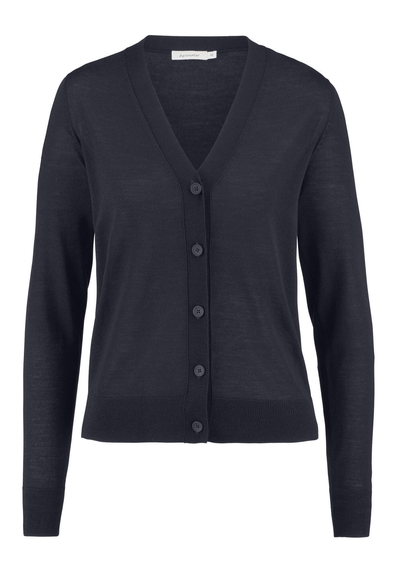 Hessnatur Strickjacke aus reiner Bio-Merinowolle (1-tlg) günstig online kaufen