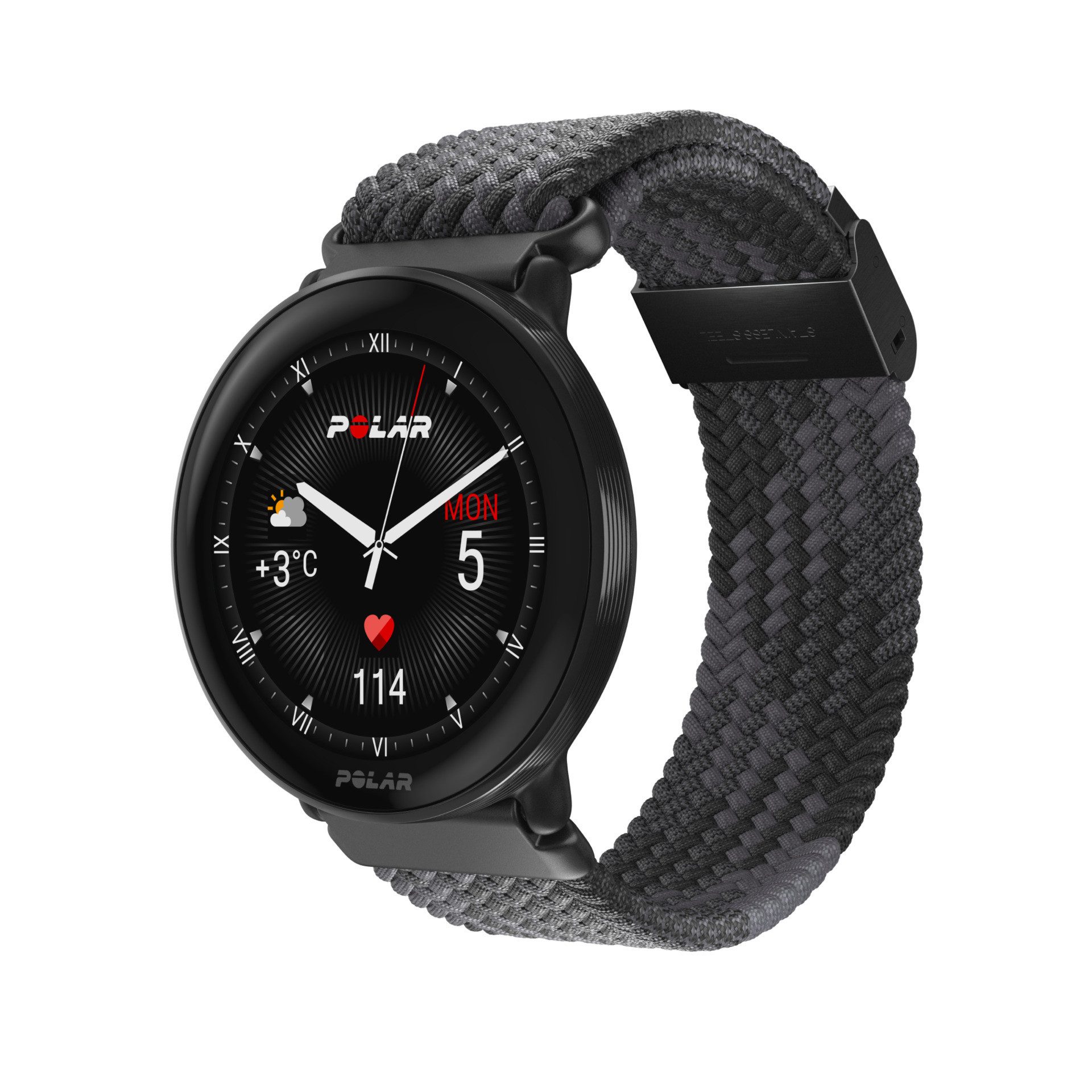Polar IGNITE 3 BRAIDED YARN Smartwatch (3,3 cm/1,28 Zoll, Proprietär)