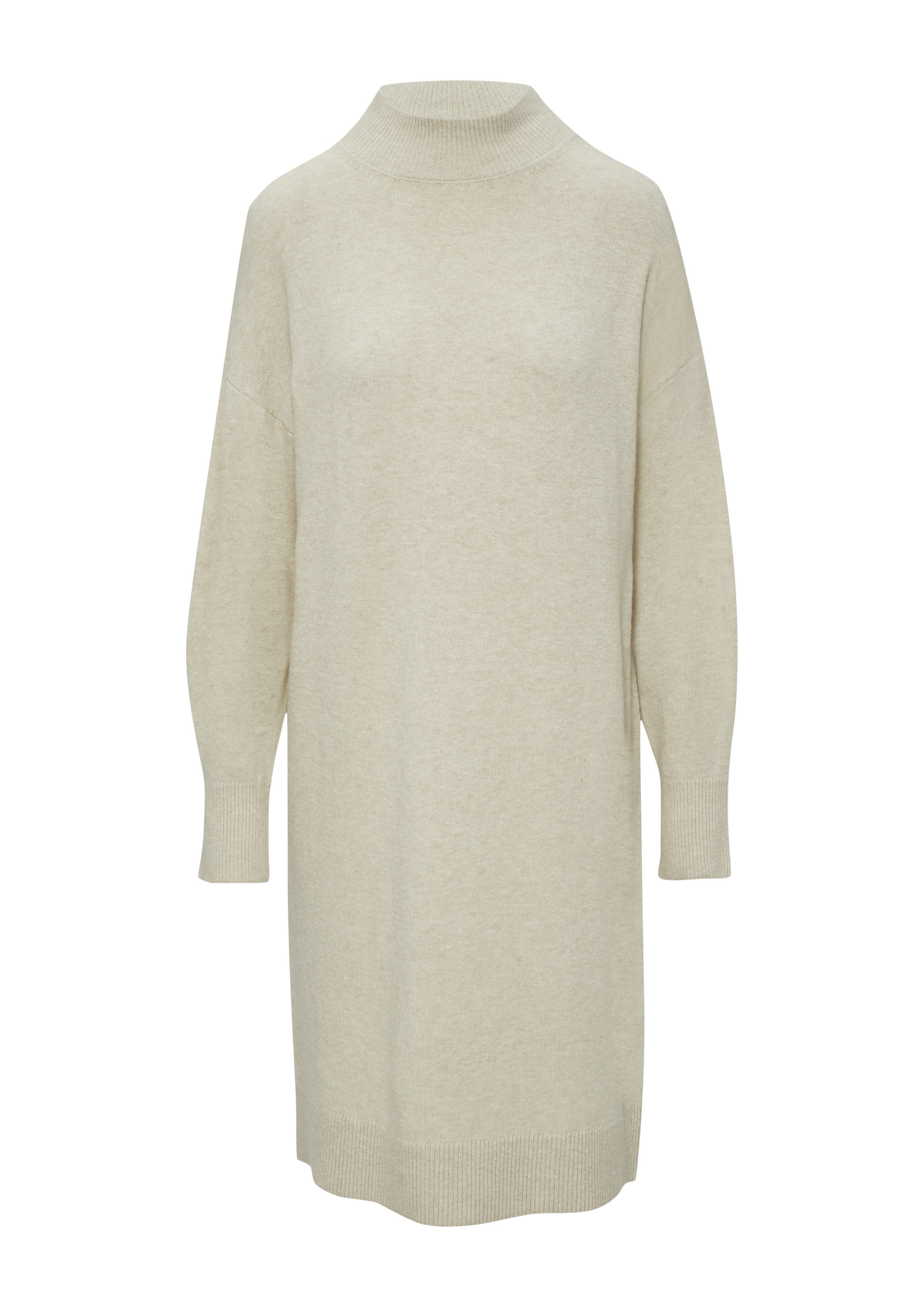s.Oliver Strickkleid in 3/4 Länge - mit Stehkragen