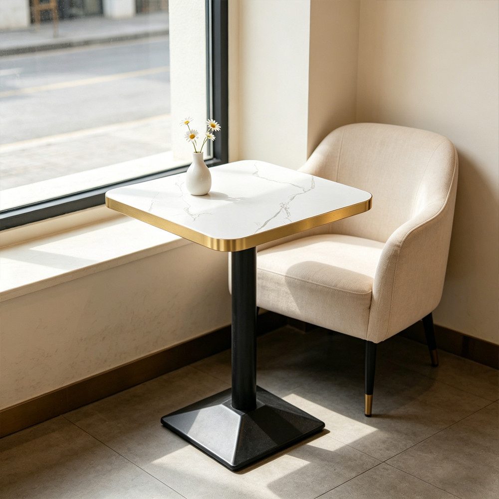 Muxing Esstisch Tisch, Couchtisch mit Metallbeine (1-St)