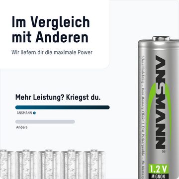 ANSMANN AG Akku AA Mignon 800mAh 1,2V NiMH für Solarlampen 6 Stk. wiederaufladbar Akku 800 mAh (1.2 V)