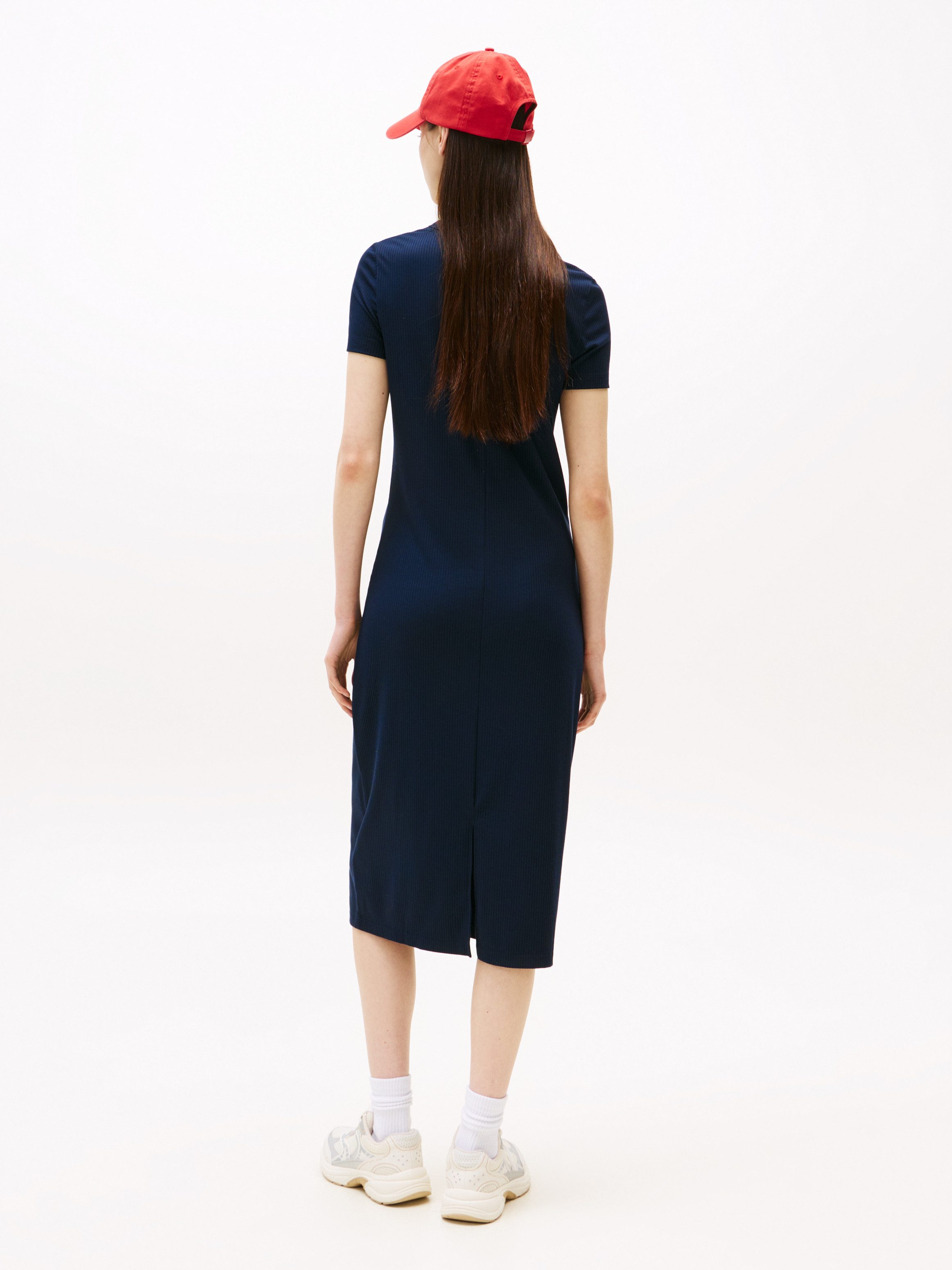 Tommy Jeans Jerseykleid mit gerippter Struktur, günstig online kaufen