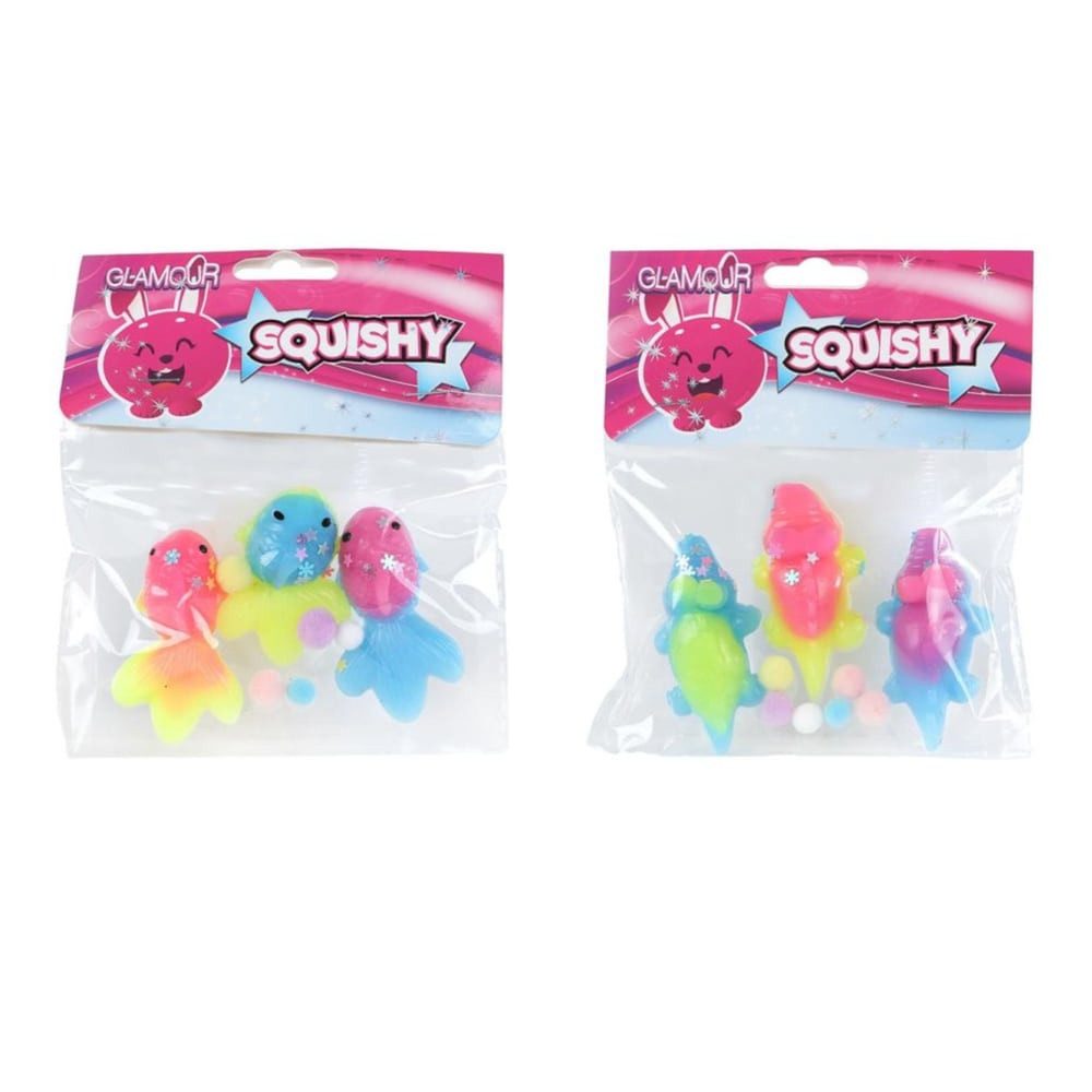 Van Manen Fidget-Gadget Glamour Squishy - Tiere - 3er Set - 1 Stück