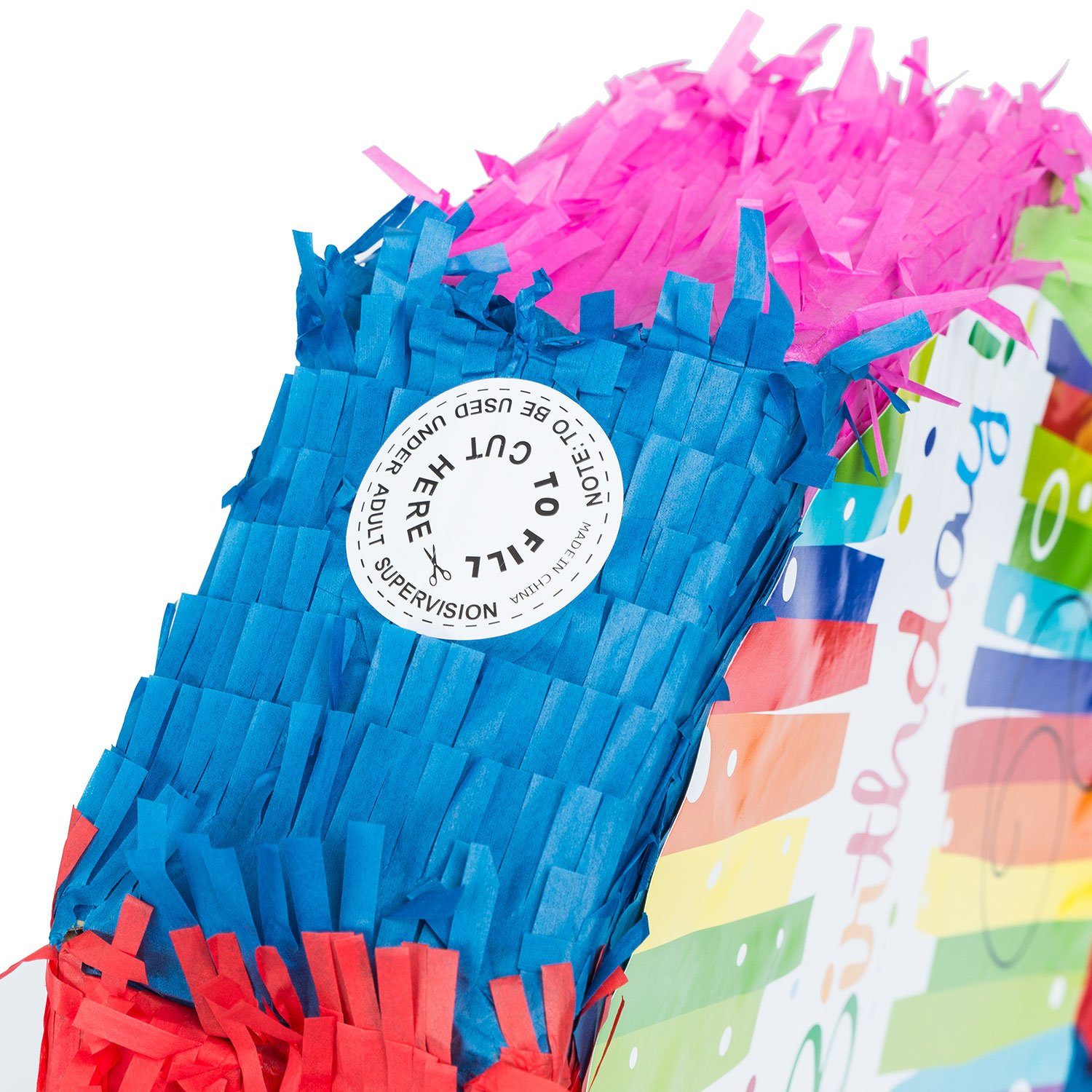 Goods+Gadgets Papierdekoration Papier-Piñata–Befüllbare Party-Piñata für Kindergeburtstage & Formen, Party-Dekoration zum Befüllen – Bild 5 von 5