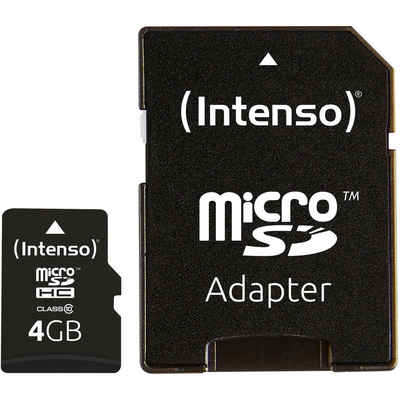 Intenso »microSDHC 4 GB, Class 10« Speicherkarte