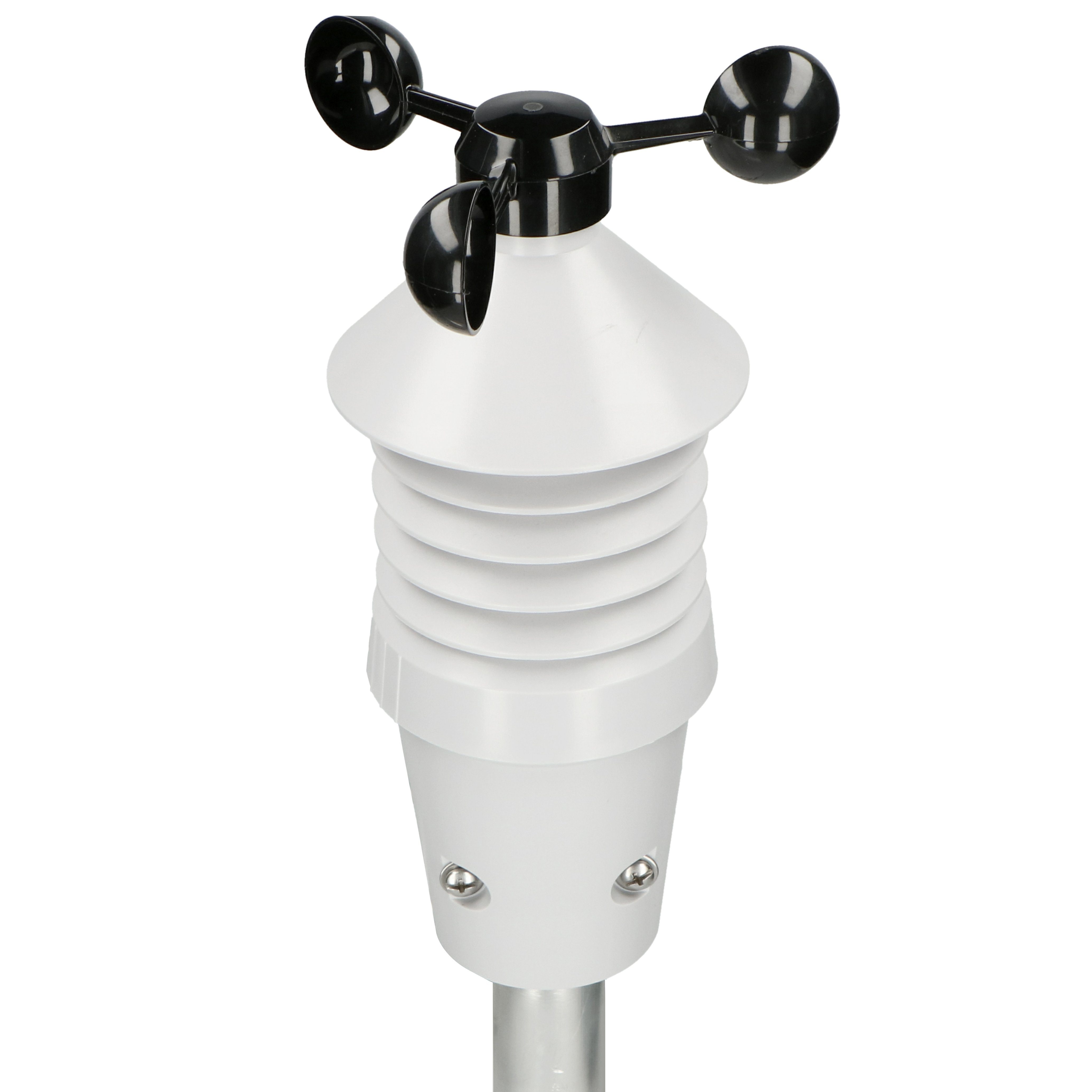 Alecto WS-3400 Wetterstation (Wetterstation Innengerät Wetterstation Außengerät Montagematerial Handbuch NL / FR / DE / EN Universal-Handbuch, Profi Wetterstation, Windgeschwindigkeit, DCF-Uhr, Glatteis-Alarm)