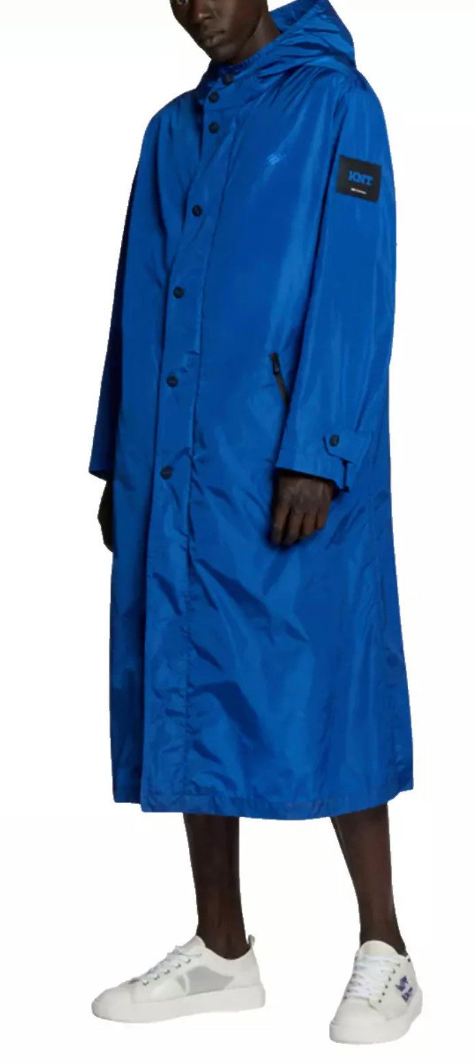 Kiton Parka Regenjacke Outdoor Parka Oversized Gummiertes Logo-Badge, Doppelter Frontverschluss