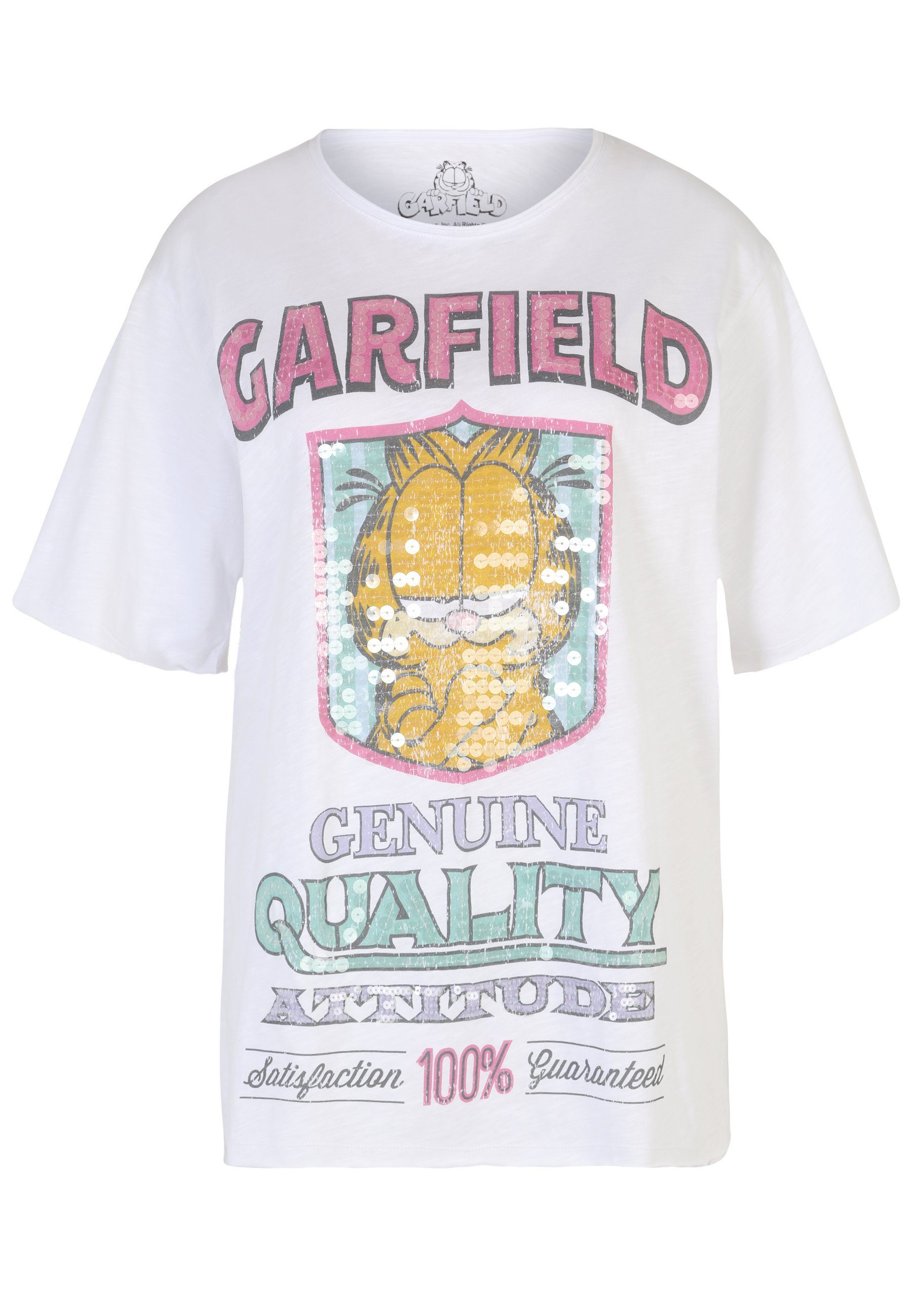 Frogbox T-Shirt T-Shirt mit Garfield-Print mit modernem Design