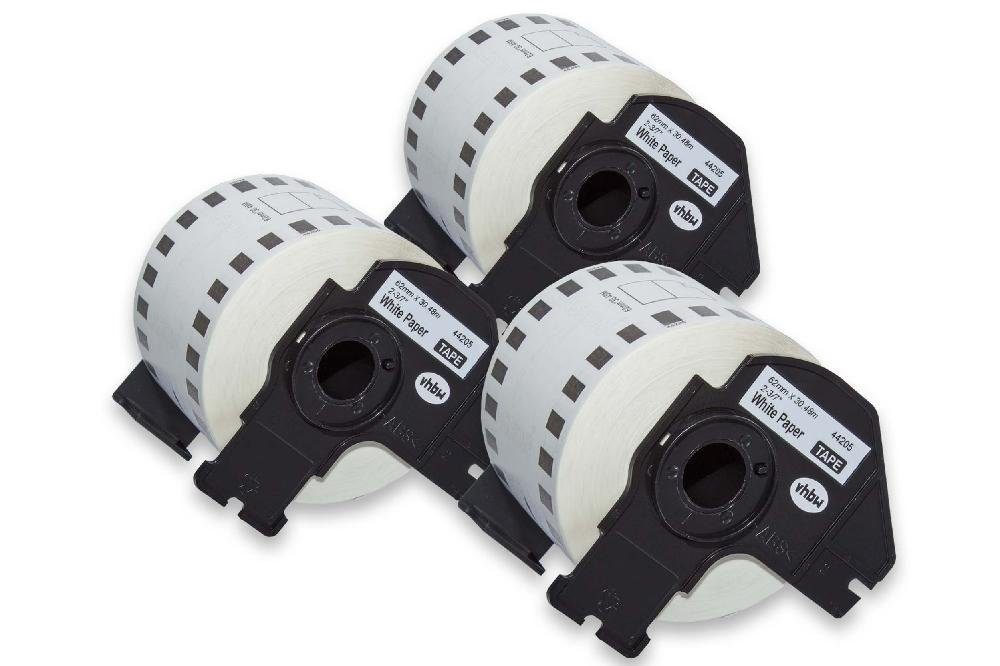vhbw Etikettenpapier passend für Brother PT QL-550, QL-560, QL560VP, QL-570, QL-580 Drucker