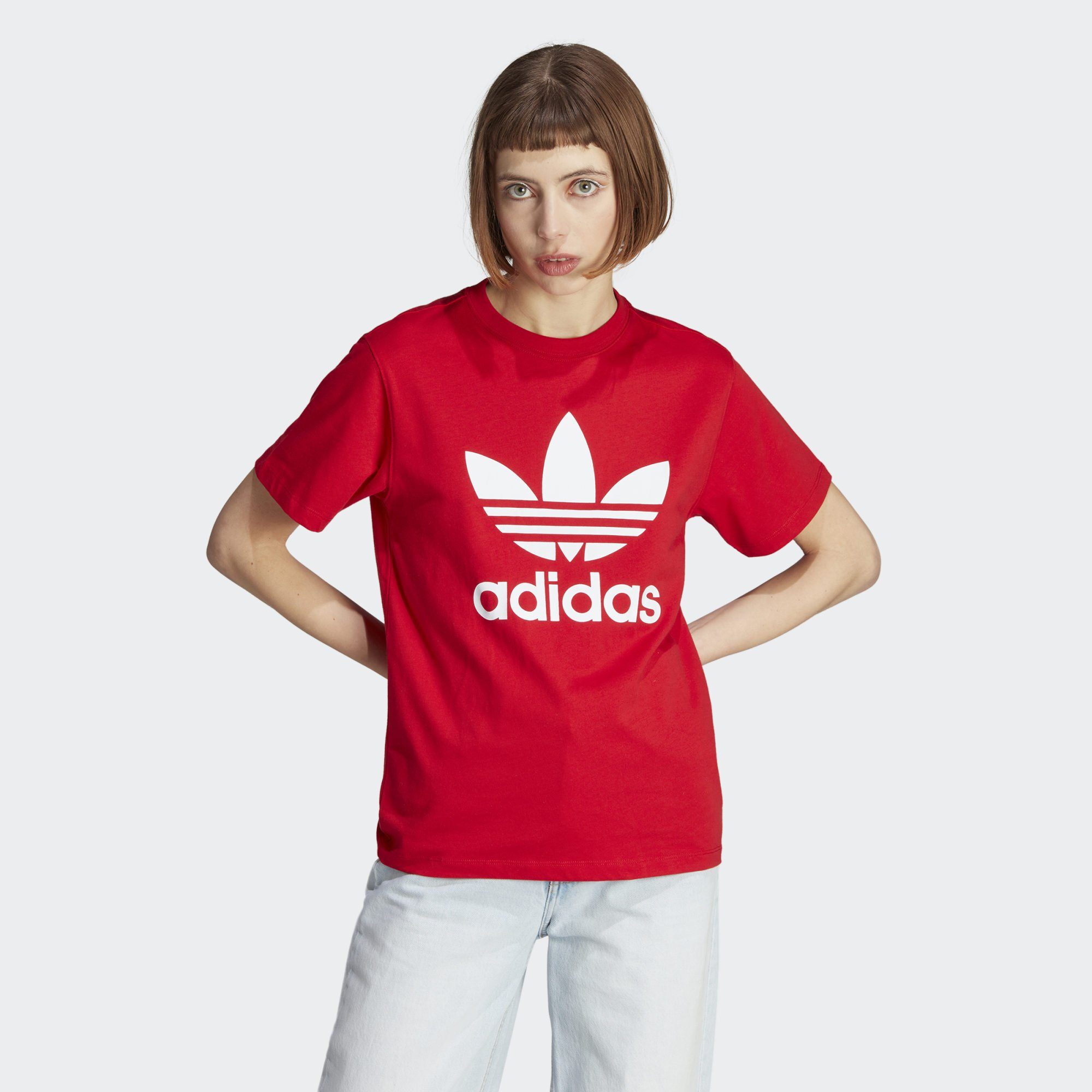 adidas Originals T-Shirt ADICOLOR CLASSICS TREFOIL T-SHIRT Better Scarlet | 