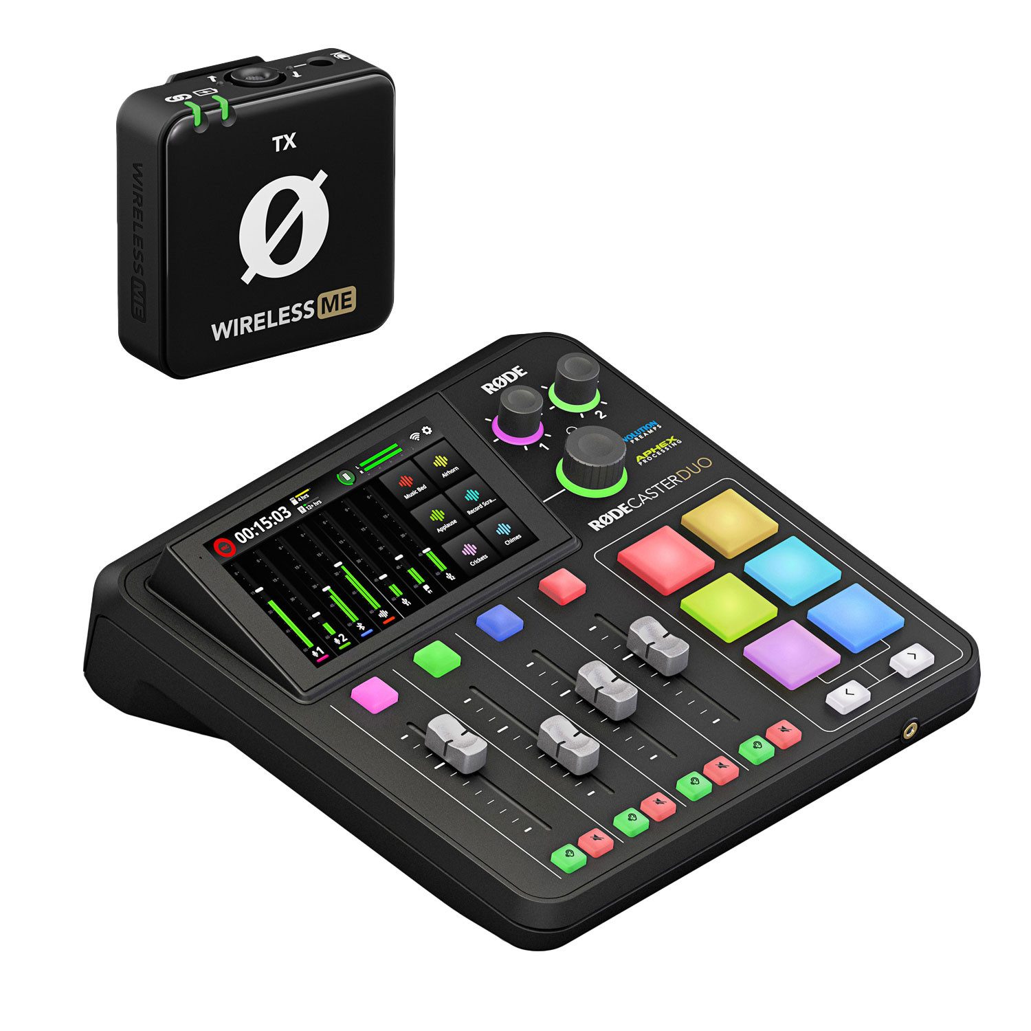 Rode Rodecaster Duo Für kurze Zeit mit Wireless ME TX Promo-Aktion Digitales Aufnahmegerät