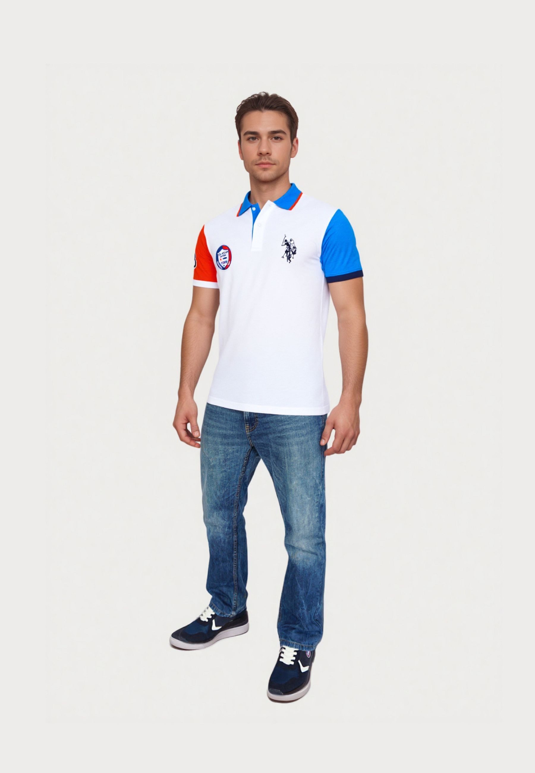 U.S. Polo Assn. Poloshirt Poloshirt Kurzarmshirt Polo Players (1-tlg., 1)