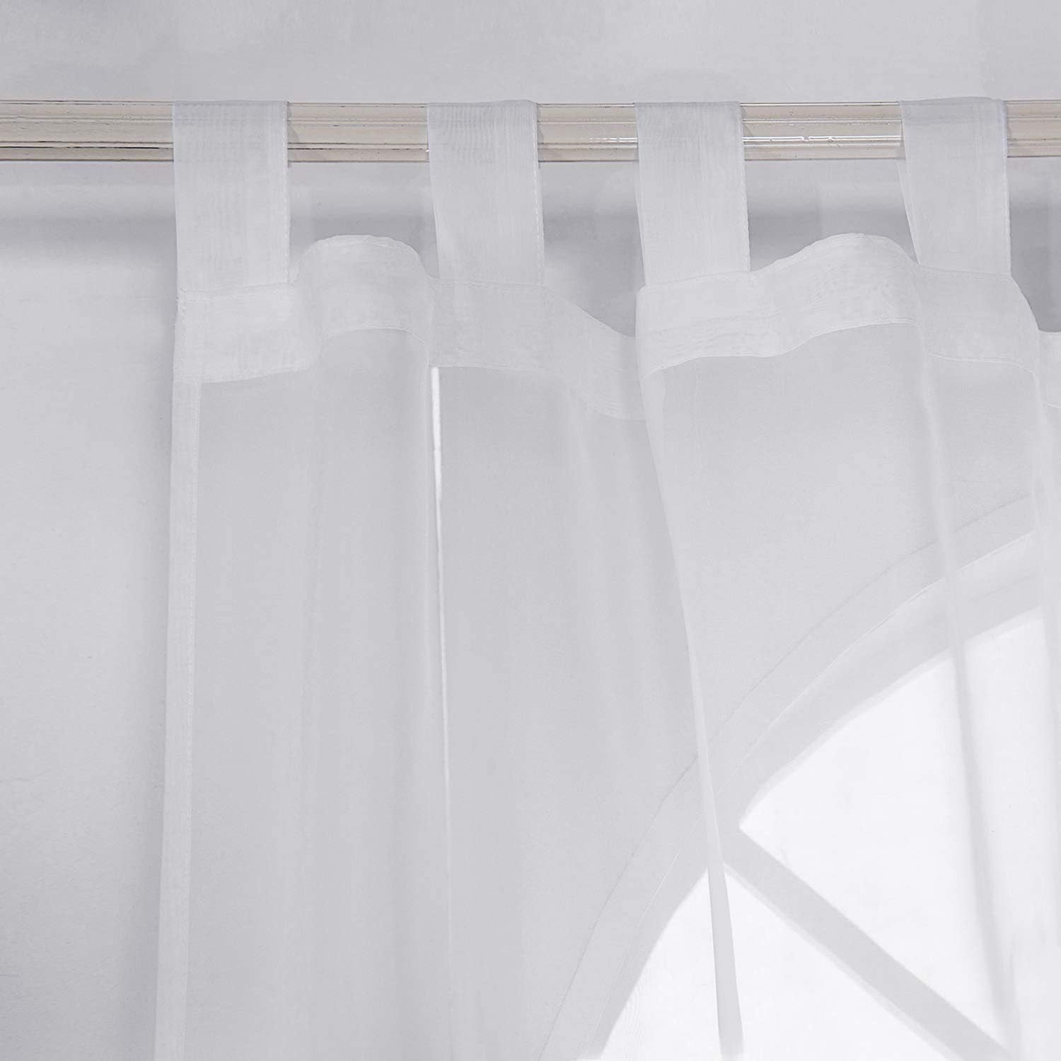 Woltu Gardine, (2 St), halbtransparent, mit günstig online kaufen